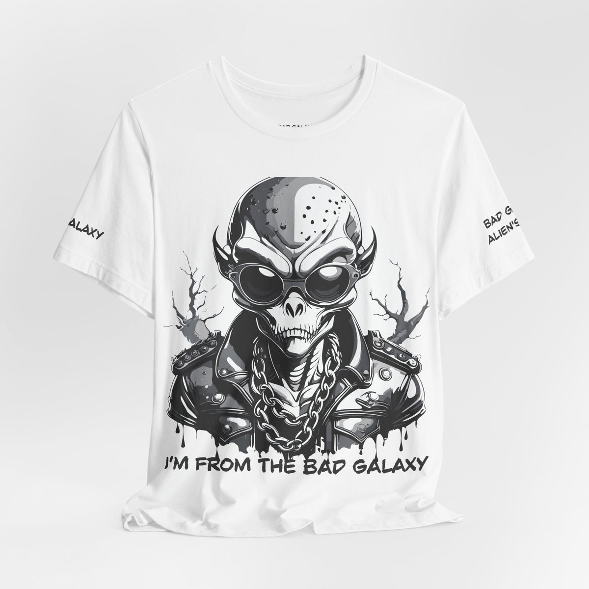 Alien Graphic Unisex Cotton Bella+Canvas Tee with Art Design b63