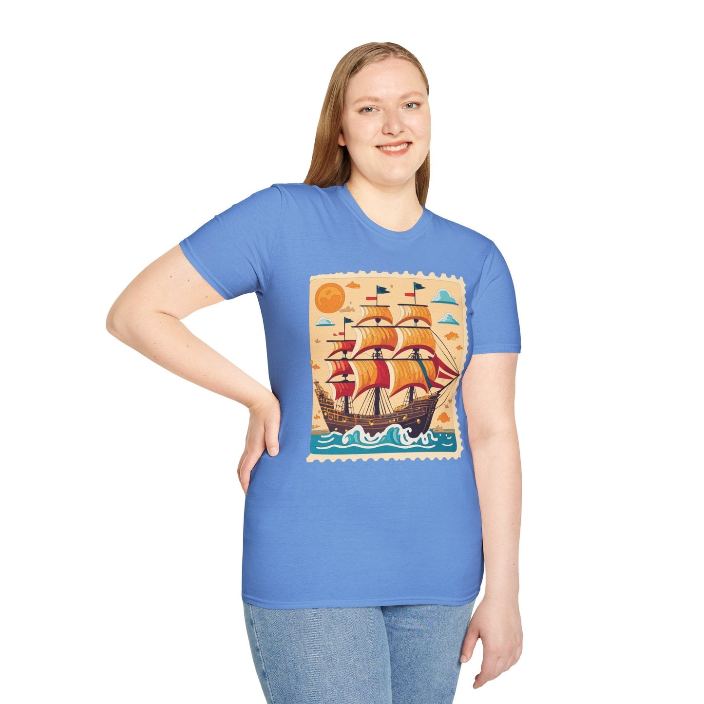 Ship T Shirts Frigate T Shirts Vessel Tee Shirt Unisex Gildan Softstyle 64000 Comfort Fit