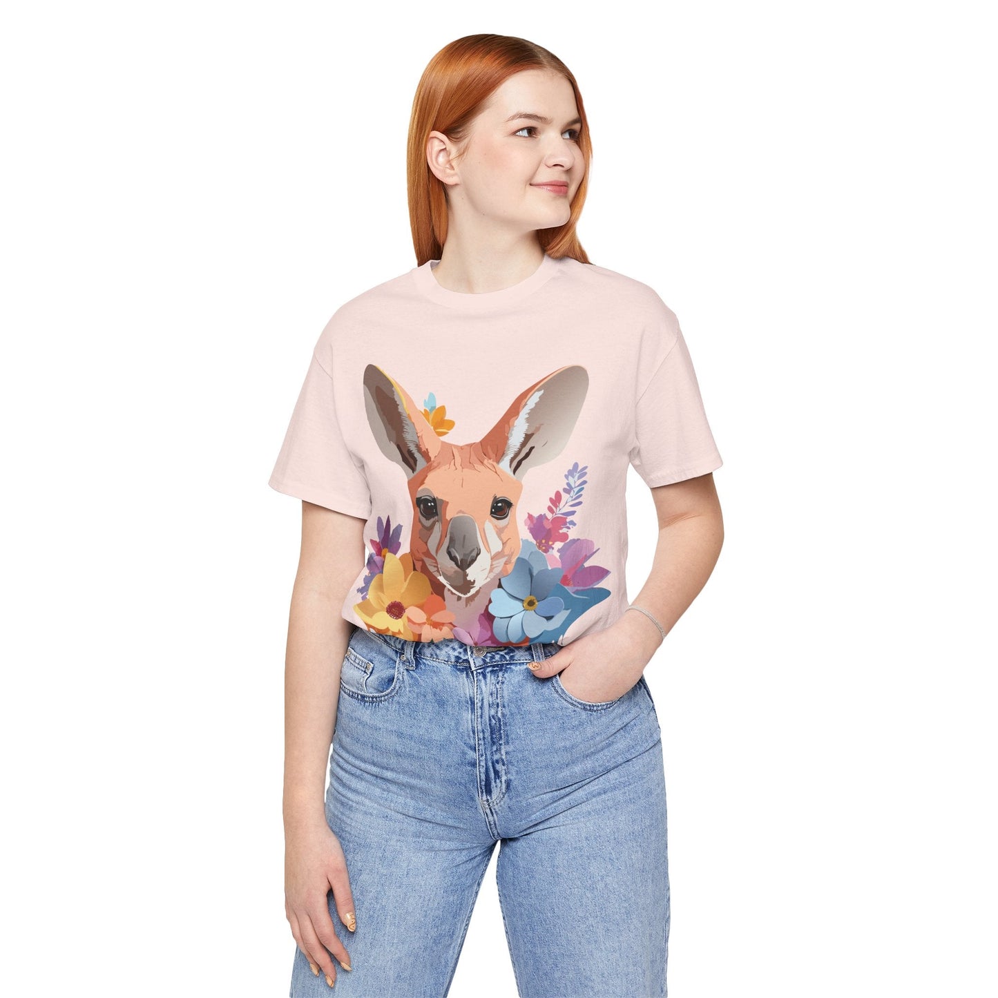 Kangaroo Graphic Unisex 100 Cotton Vintage Animal Artwork Tee 6