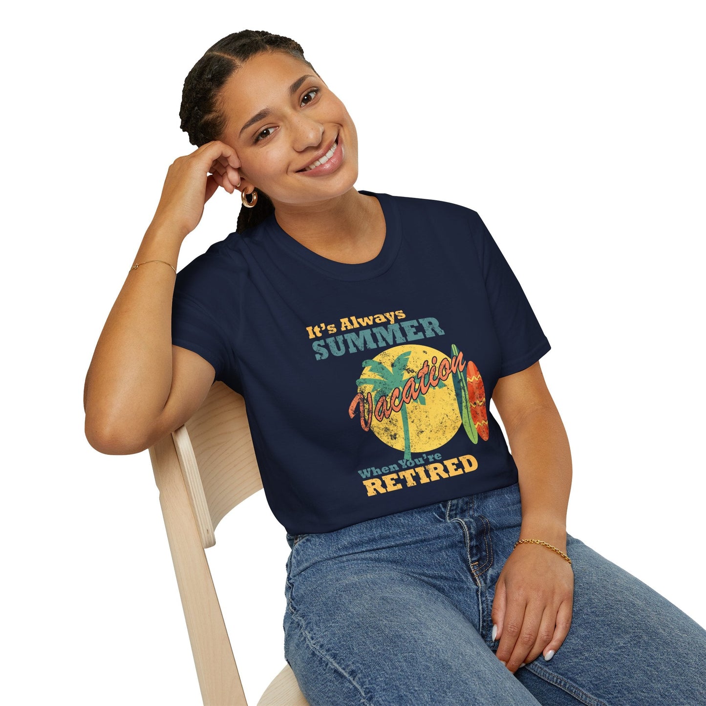 Summer Unisex T Shirt With Art Design Gildan Softstyle 64000 100 Percent Cotton Tee