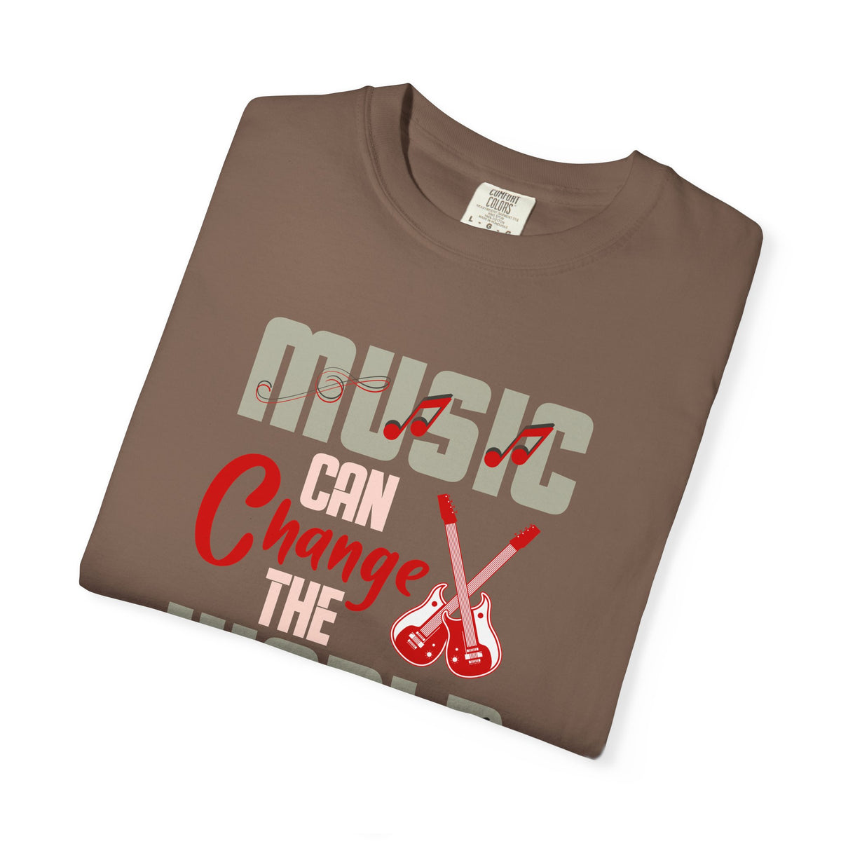 Music Can Change the World T-shirt Guitar Graphic Music Unisex Cotton Tee 062