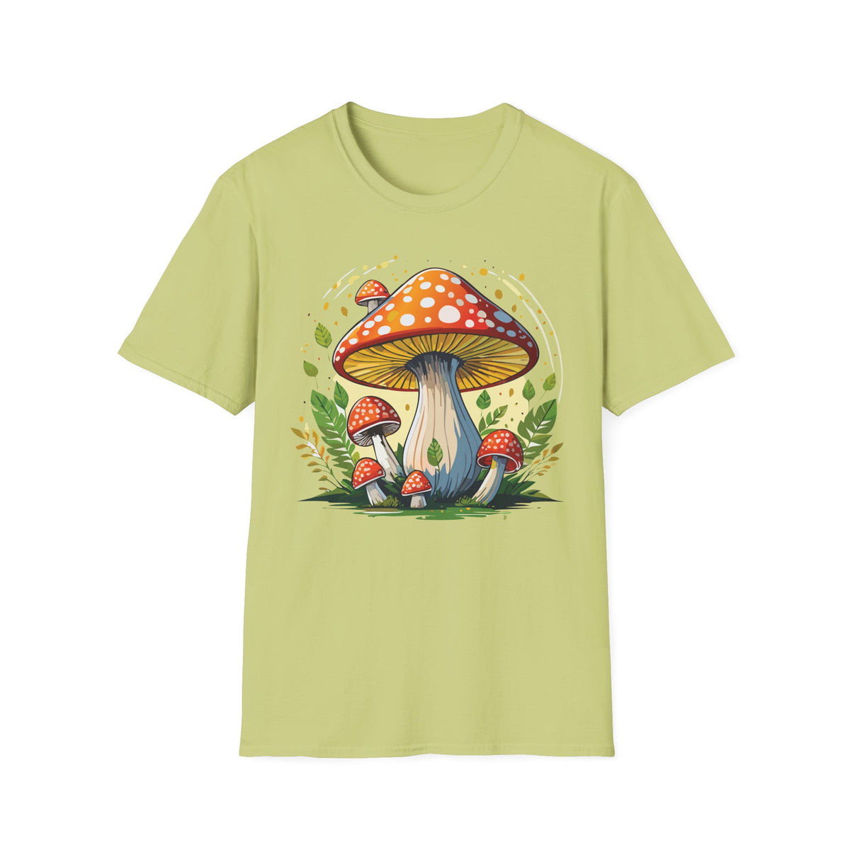 Funny Mashroom Graphic Tee Gildan Unisex 100 Cotton Tee Shirt h24