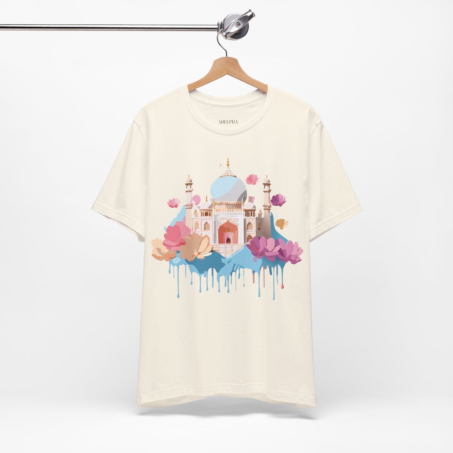 Tourist Shirt Taj Mahal Graphic Tee Unisex Short Sleeve Art From Adelpha Vintage Inspired
