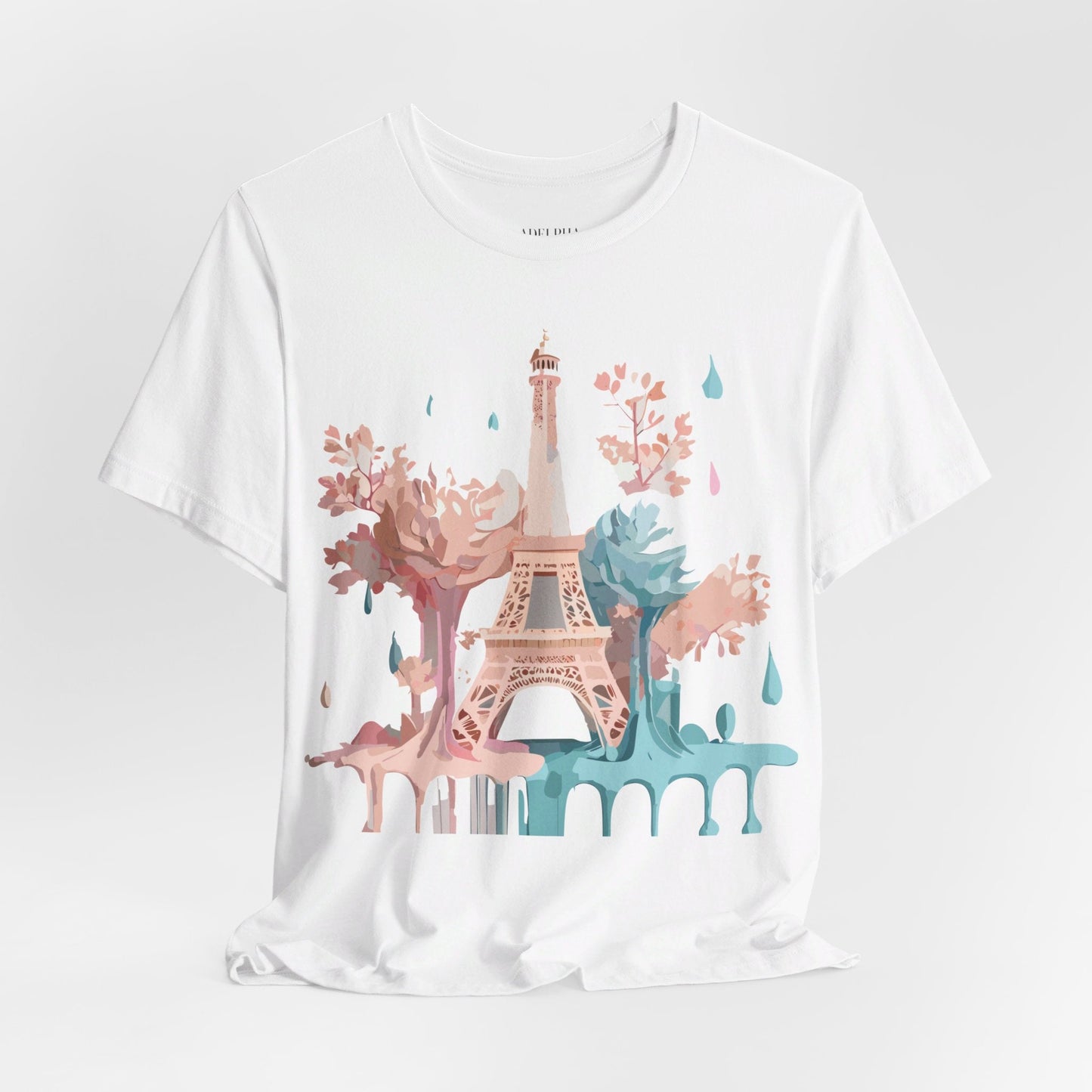 Paris Tourist Shirt Graphic Tee Unisex Vintage Inspired Art Adelpha Premium Quality