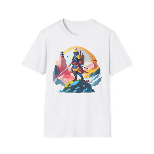 Samurai Unisex T Shirt Softstyle 64000 Short Sleeve Tee 100 Percent Cotton Breathable Comfort Fit