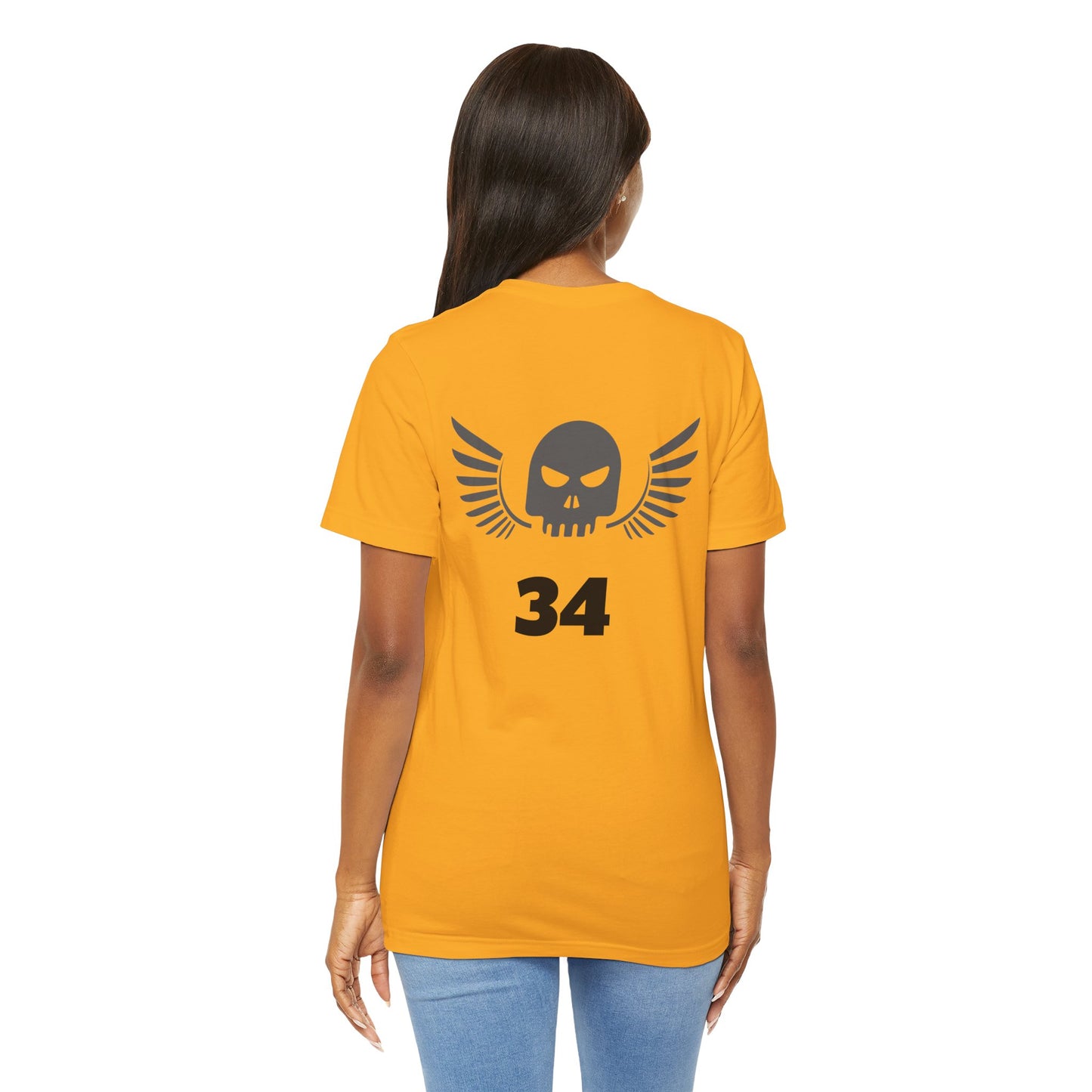 Unisex Cotton Tee Shirt with Skull