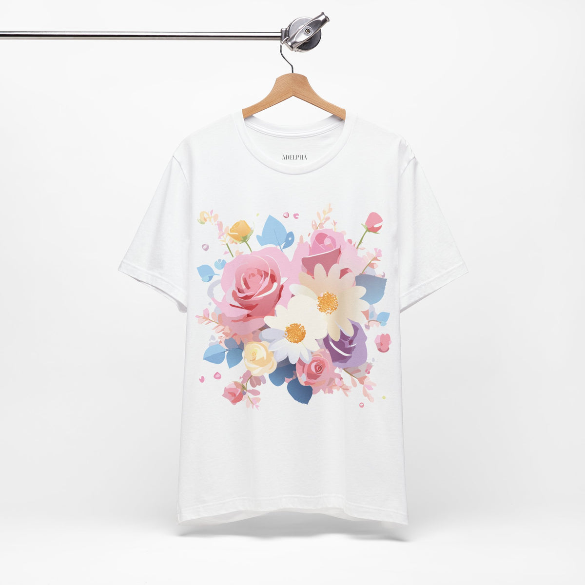Floral Graphic Tee Shirt - Bella+Canvas Unisex 100 Cotton 4