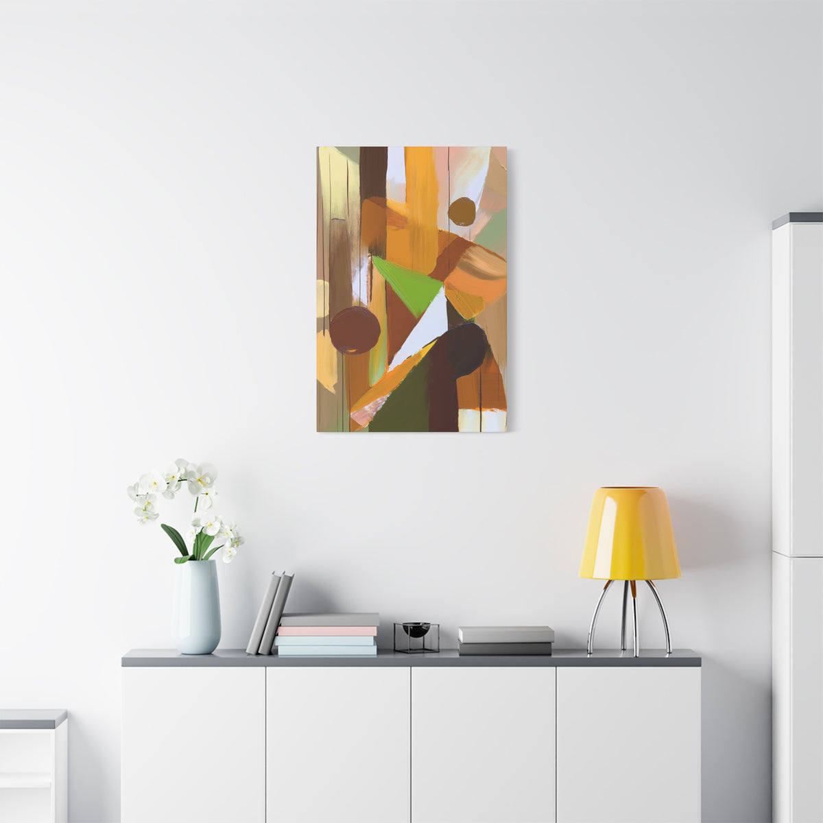 Abstract Geometric Painting Print Canvas 20x24,20x30,24x30 24x32,24x36,30x40 32x48,36x48,40x60 Pine-Wood Inner Frame ABS-57