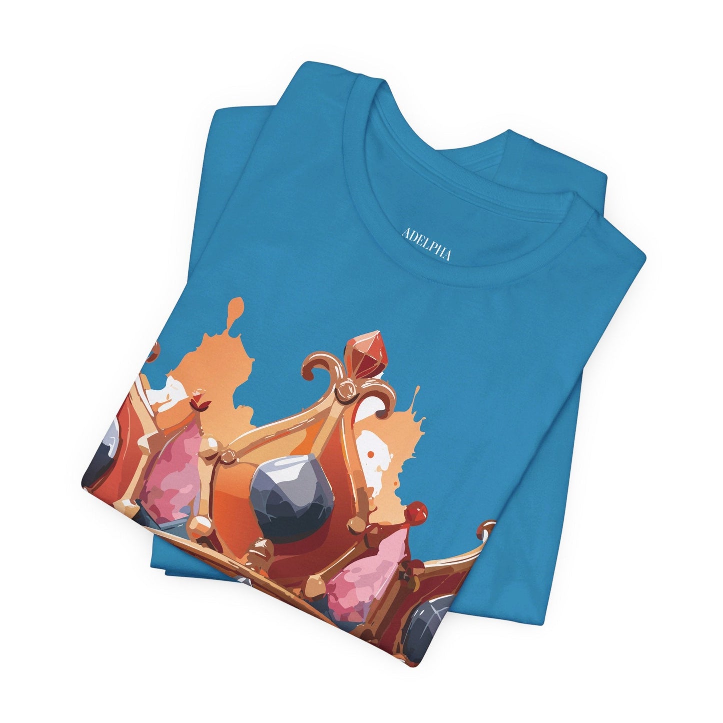 Adelpha Crown Graphic Tee Unisex Jersey Short Sleeve Art Design Vintage Inspired Shirt