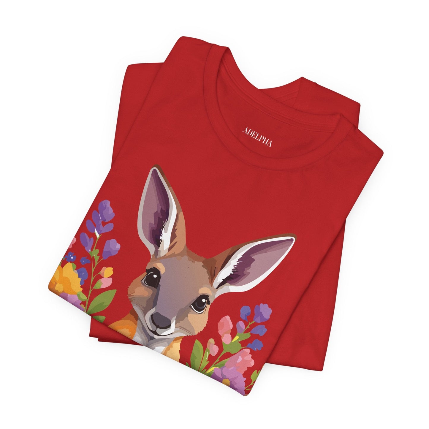 Kangaroo Graphic Unisex 100 Cotton Vintage Animal Artwork Tee 2