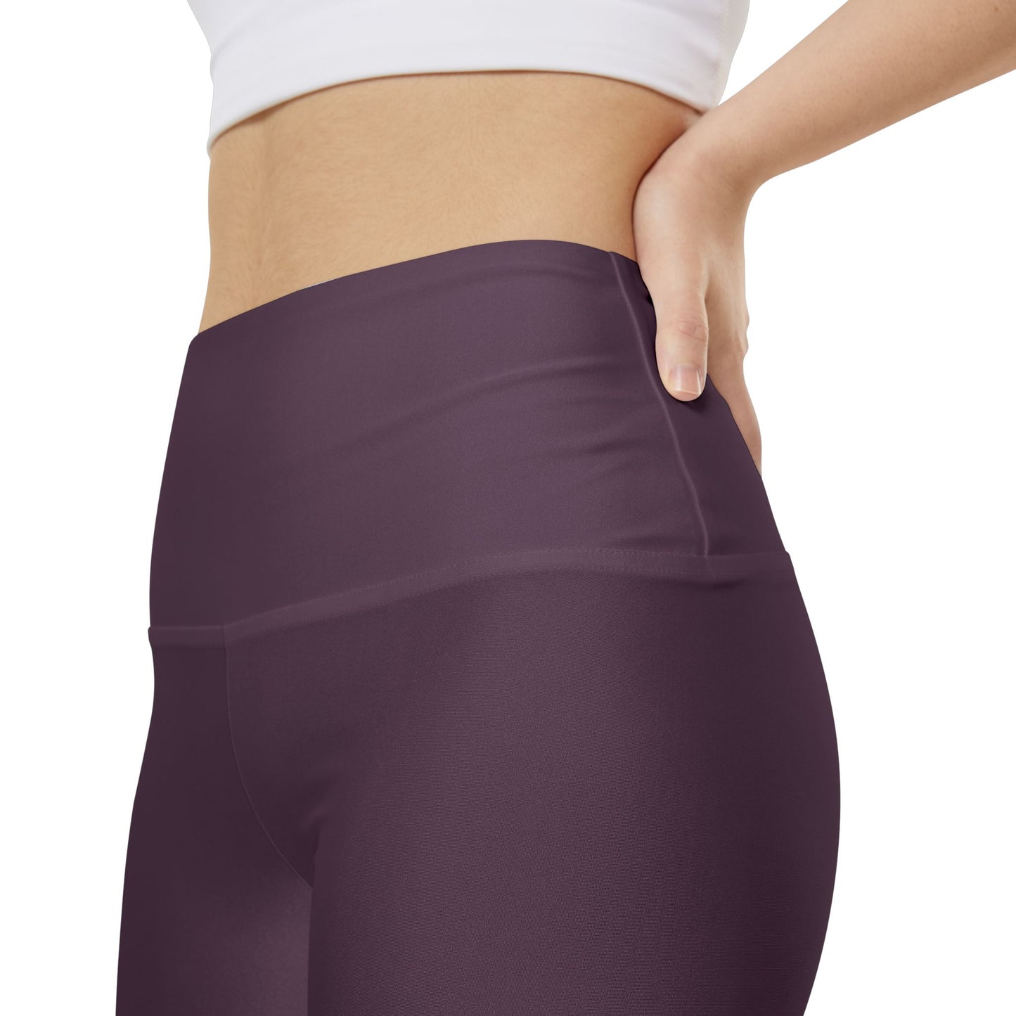 Mauve Shadow Women's Plum High-Waist Workout Shorts — Biker Fitness Shorts