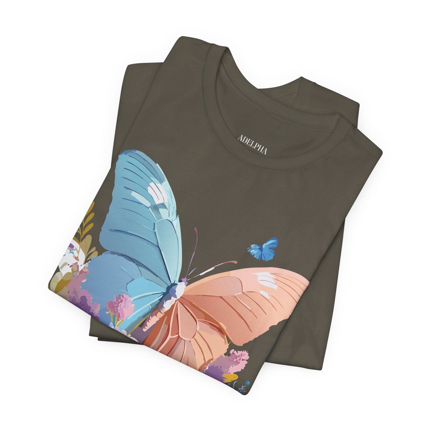 Butterfly Graphic Tee Adelpha Unisex Short Sleeve Art Design
