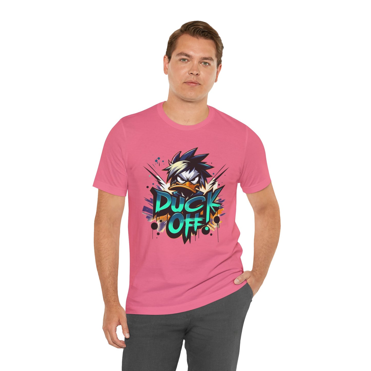 Duck Graphic Tee, Duck Shirt, Funny Bird Tee Shirt, Funny Animal T-Shirt, Cartoon Top, Animal Tees, Art Design T-Shirt