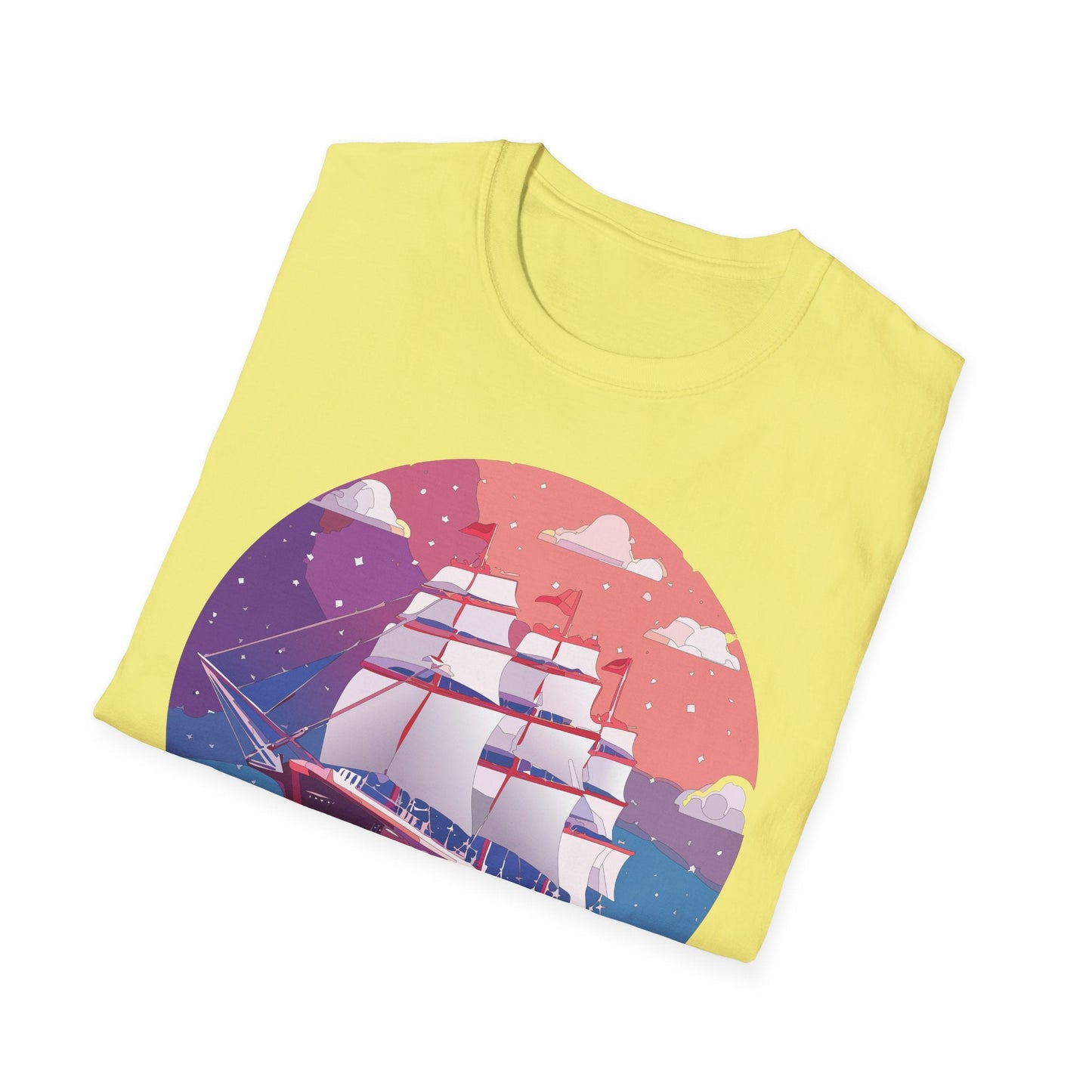 Unisex Gildan Softstyle 64000 T Shirt Ship Frigate Vessel Tee For Maritime Enthusiasts