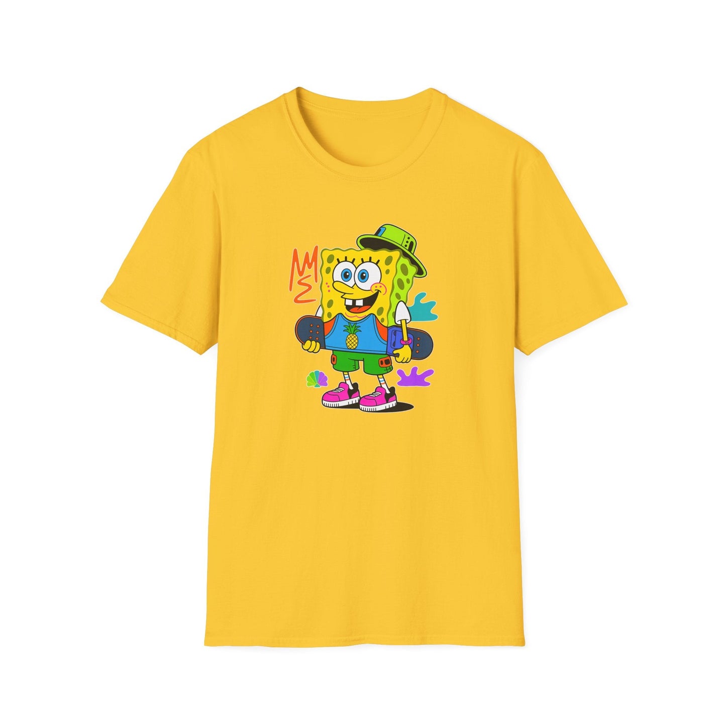 Unisex Cartoon T Shirt With Animals Animation Tee Softstyle Gildan 64000 Cotton Fabric