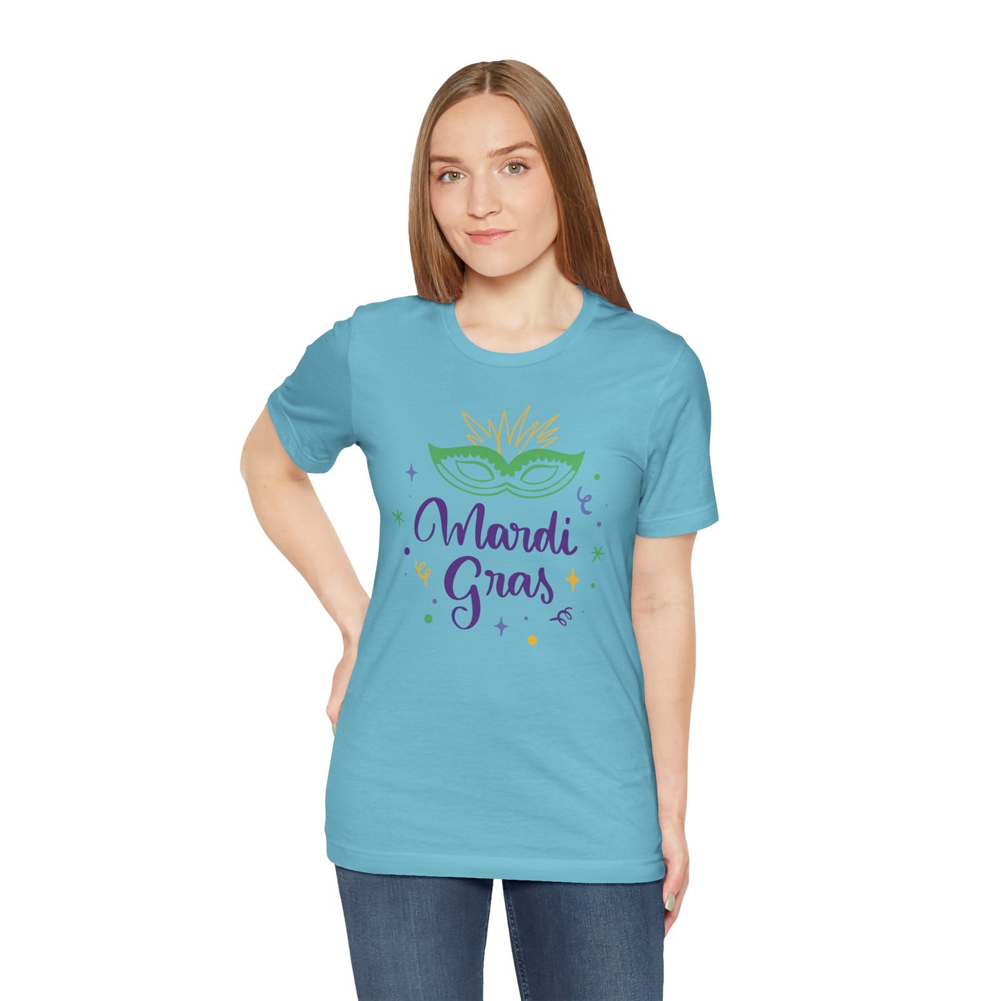 Tee-shirt en coton unisexe pour Mardi Gras