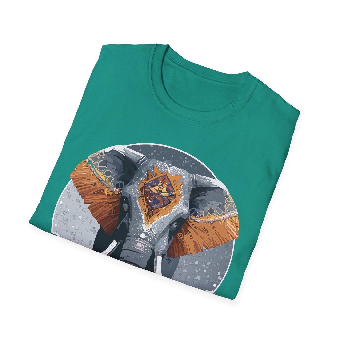 Elephant T Shirt Unisex Short Sleeve Tee SoftStyle Gildan 64000 One Hundred Percent Cotton