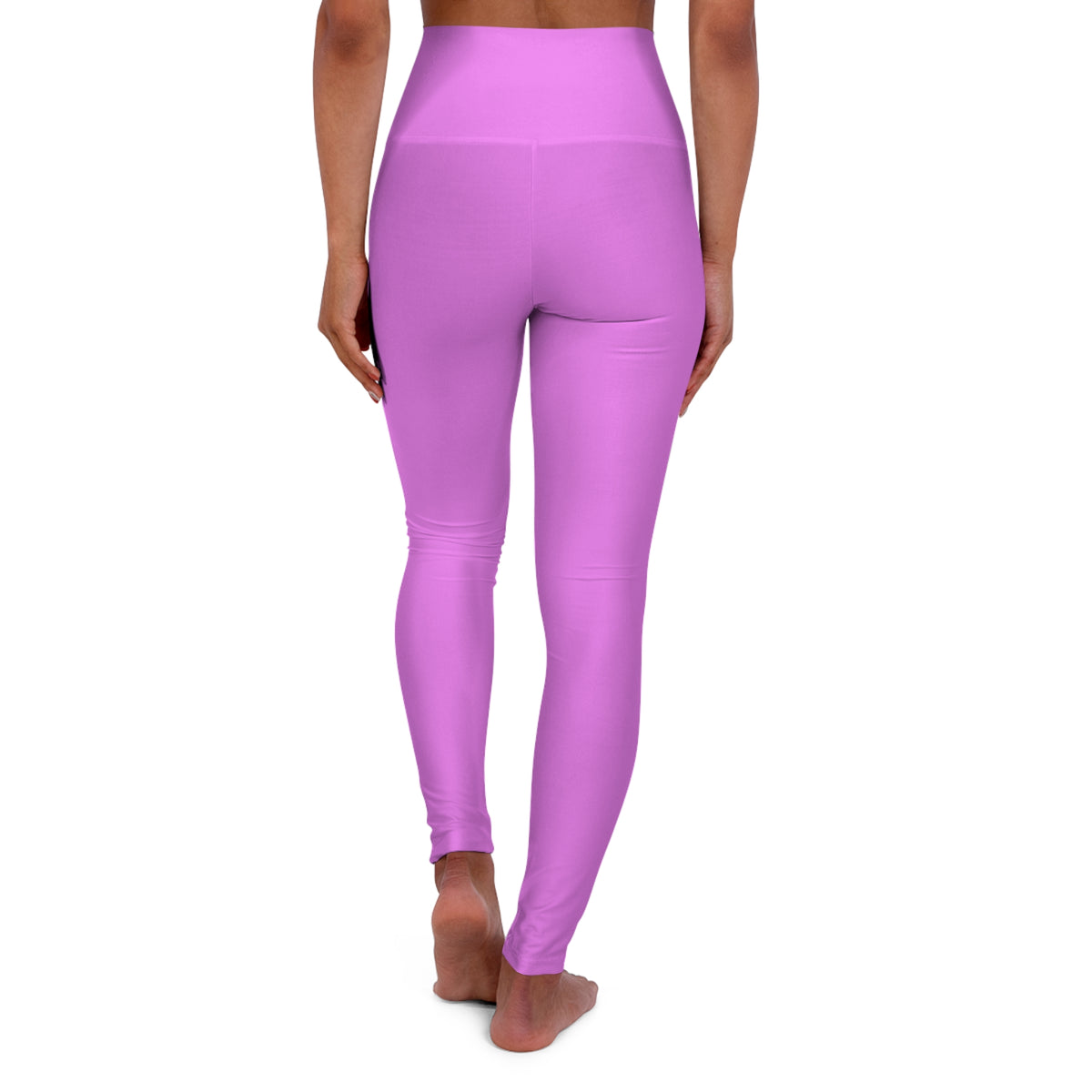 Violet Color High-Waist Yoga Leggings Women's Seamless Poly-Span Stretchy Pants XS-2XL