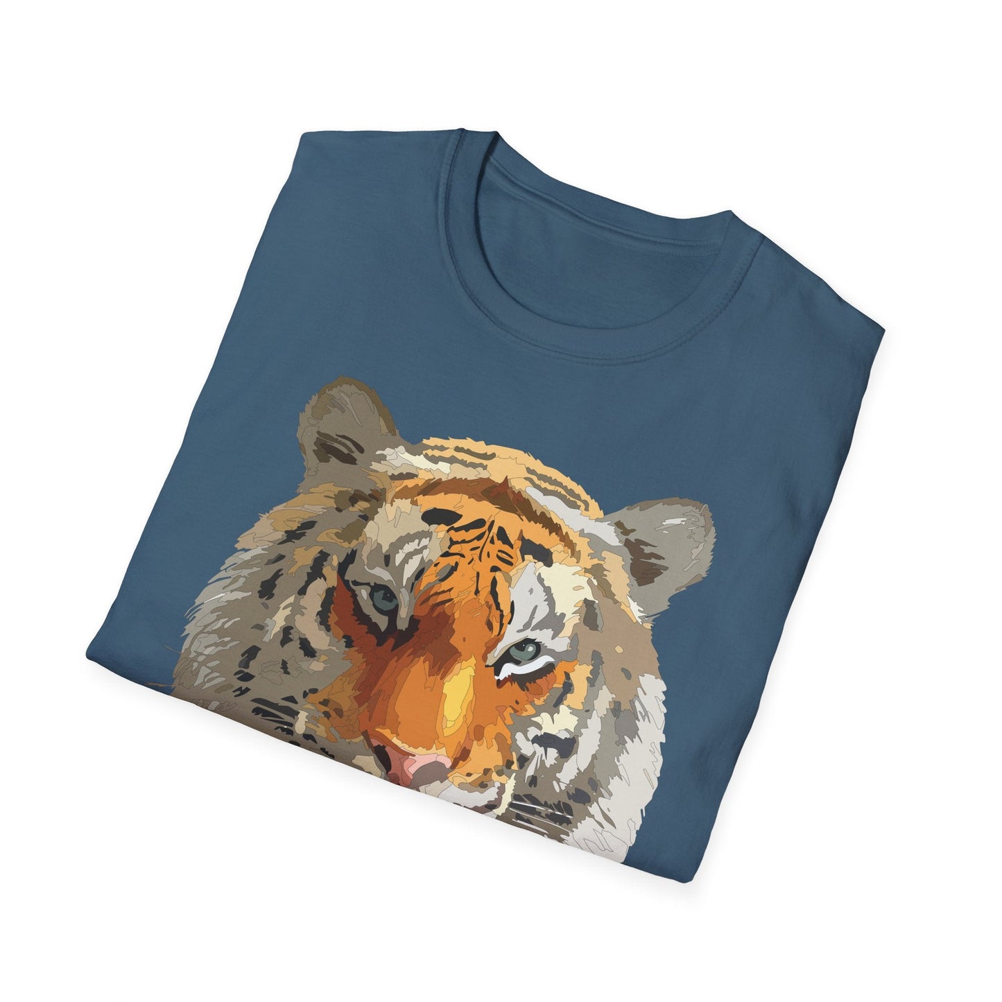 Unisex Tiger Shirt Animal Print Tee Gildan Softstyle Cotton Quality