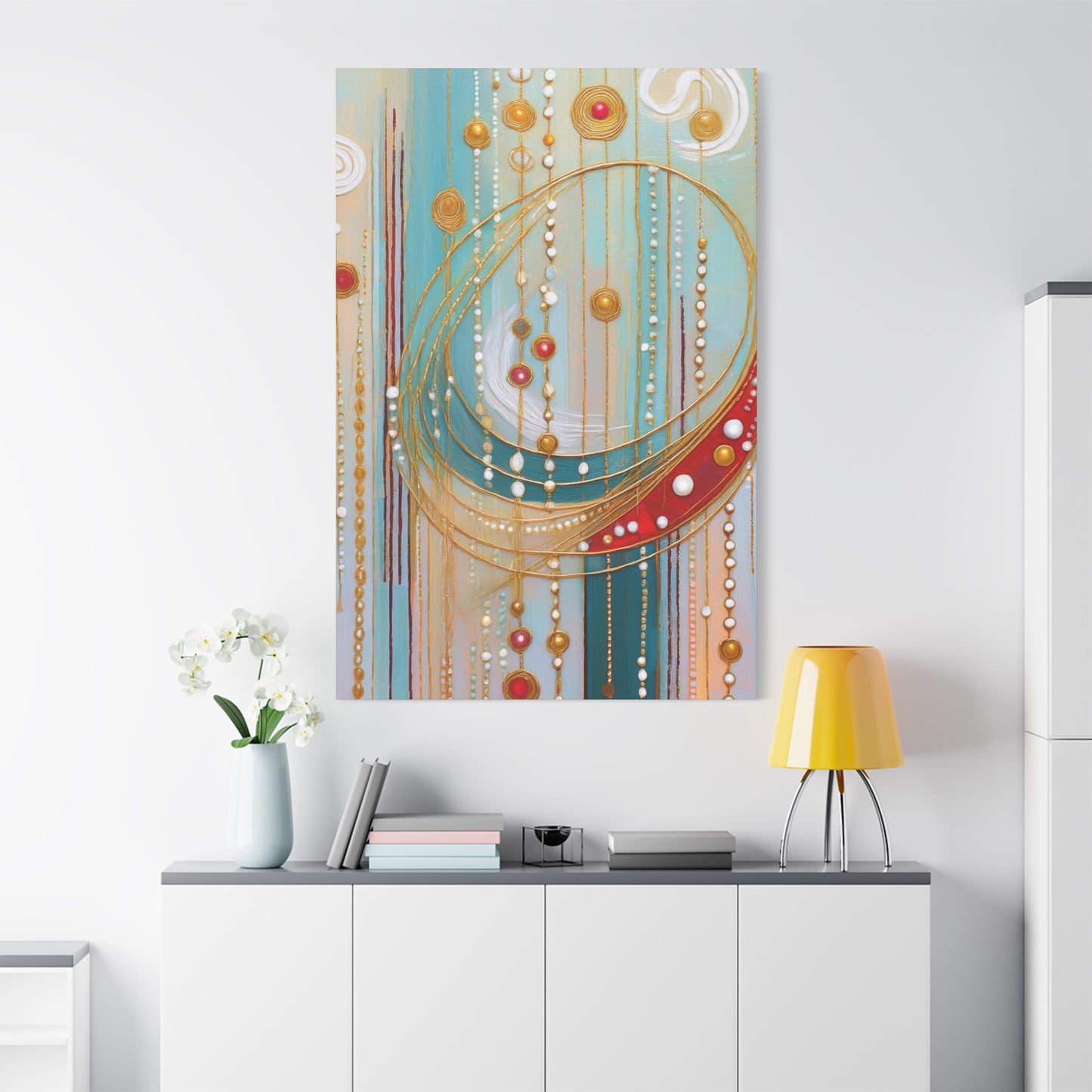 Abstract Oil Painting Print Canvas 20x24,20x30,24x30 24x32,24x36,30x40 32x48,36x48,40x60 Pine-Wood Inner Frame ABS-101