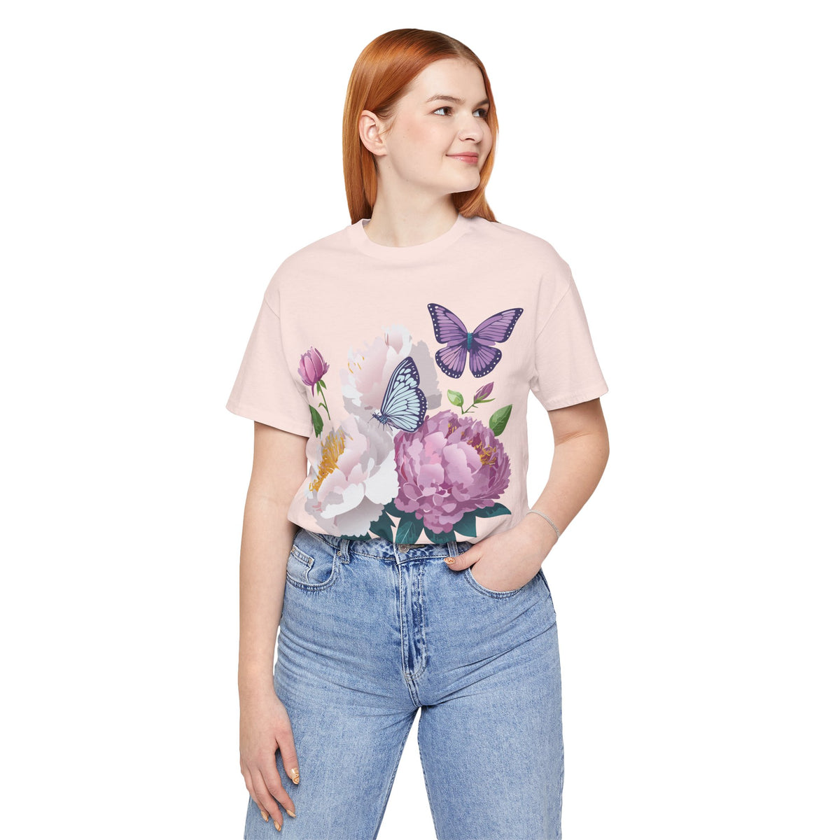 Floral Graphic Tee Shirt - Bella+Canvas Unisex 100 Cotton 32