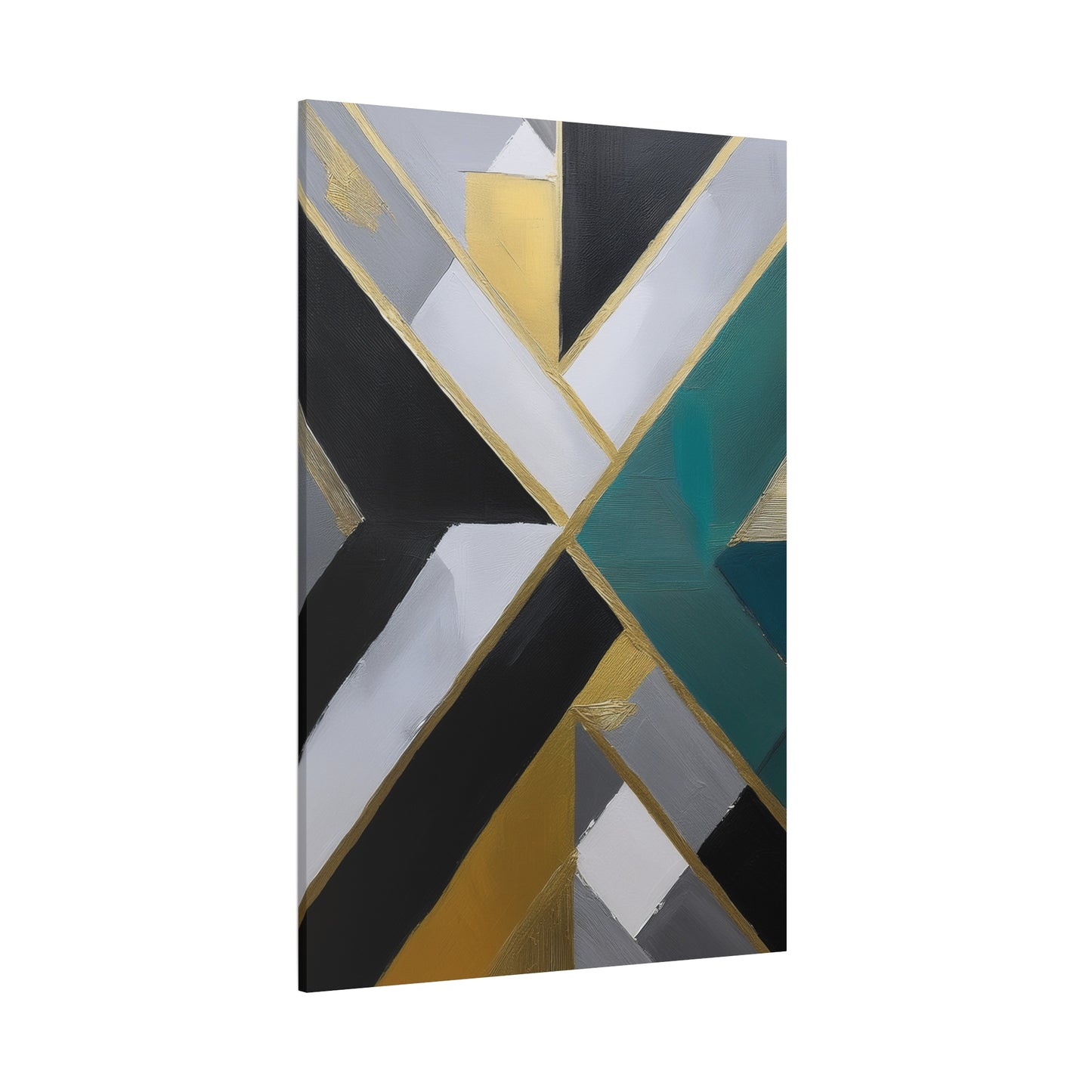 Abstract Geometric Painting Print Canvas 20x24,20x30,24x30 24x32,24x36,30x40 32x48,36x48,40x60 Pine-Wood Inner Frame ABS-76