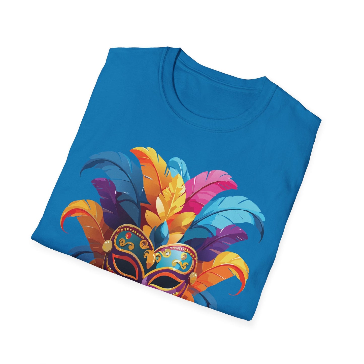 Mask Graphic Unisex Cotton Masquerade Design Artwork Tee 8