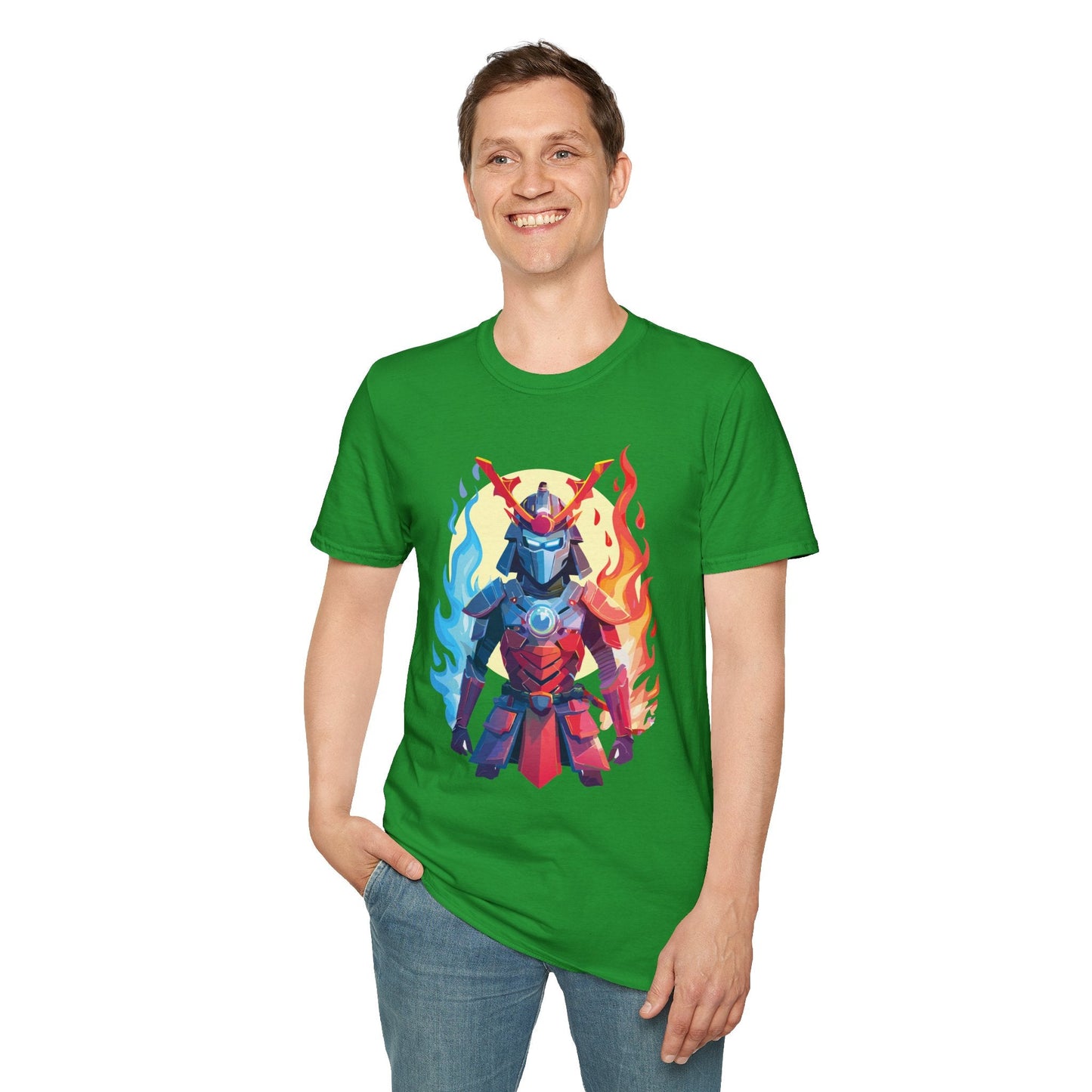 Samurai Shirt Unisex T Shirt Softstyle Ring Spun Cotton Gildan 64000 100 Percent Cotton Tee