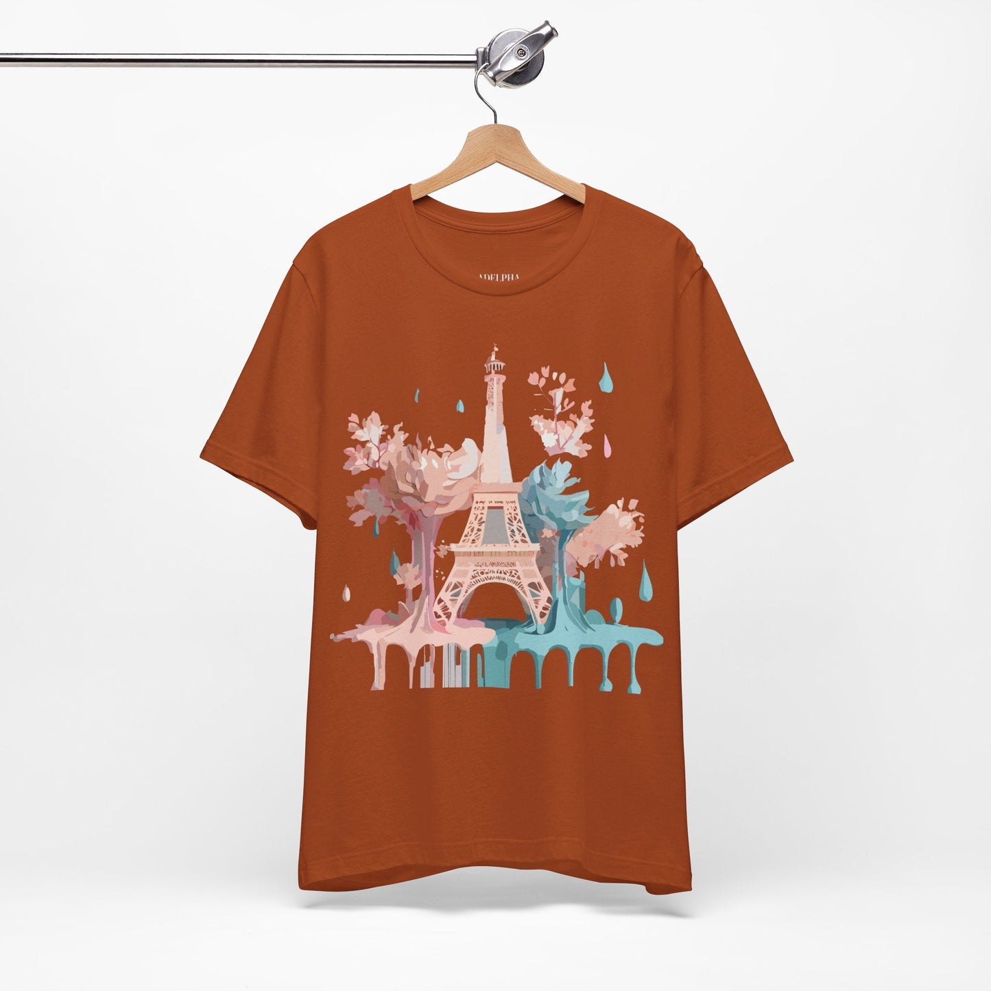 Unisex Paris Graphic Tee By Adelpha Vintage Inspired Tourist Shirt Short Sleeve Collection
