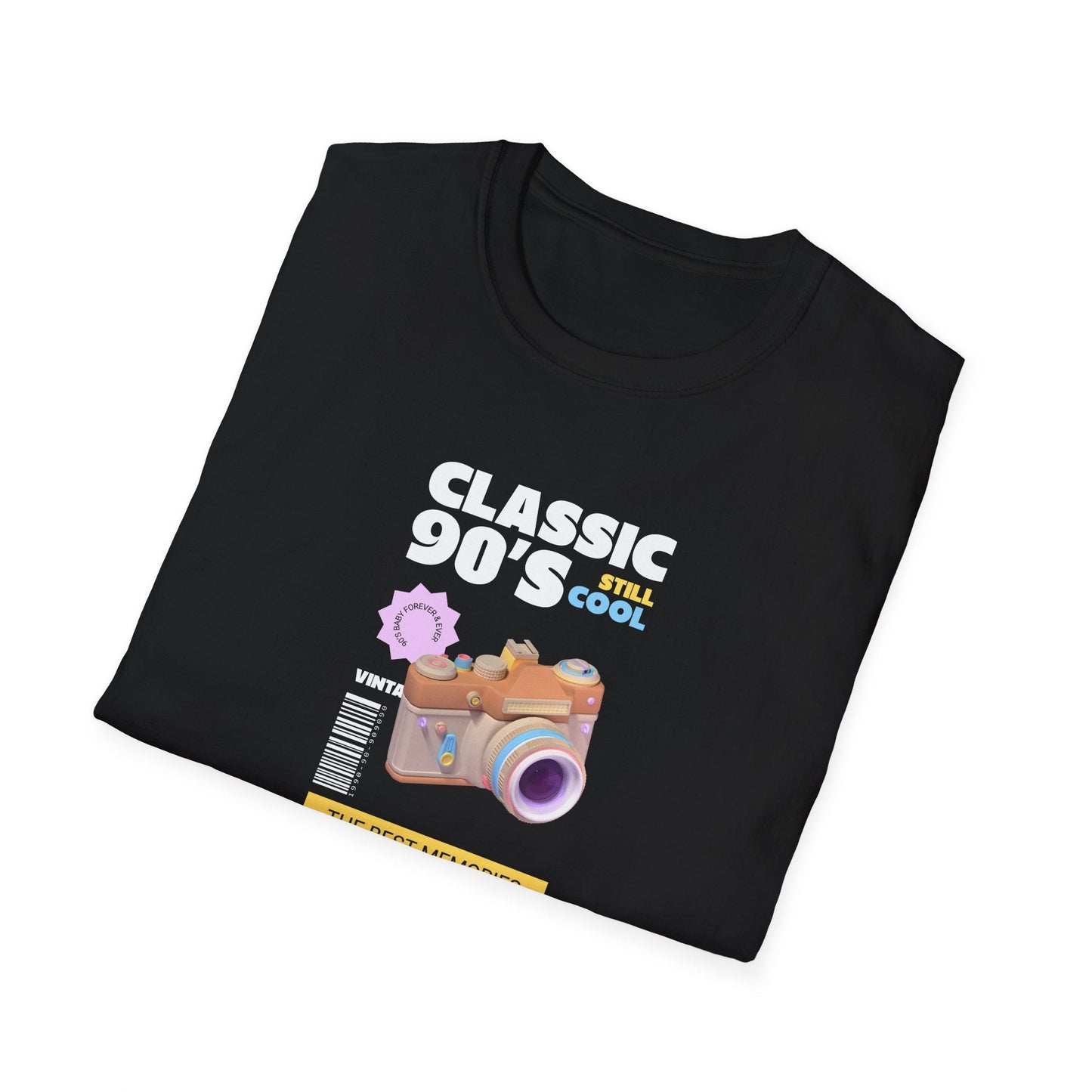 90s Camera T-Shirt Classic 90s Cool Unisex Cotton Retro Photography Tee
