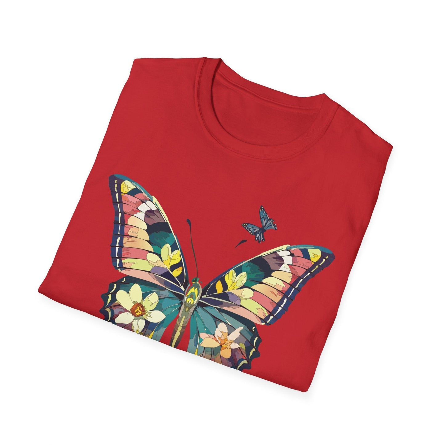Butterfly T Shirt For Unisex Softstyle 64000 Short Sleeve Monarch Butterfly Tee Design