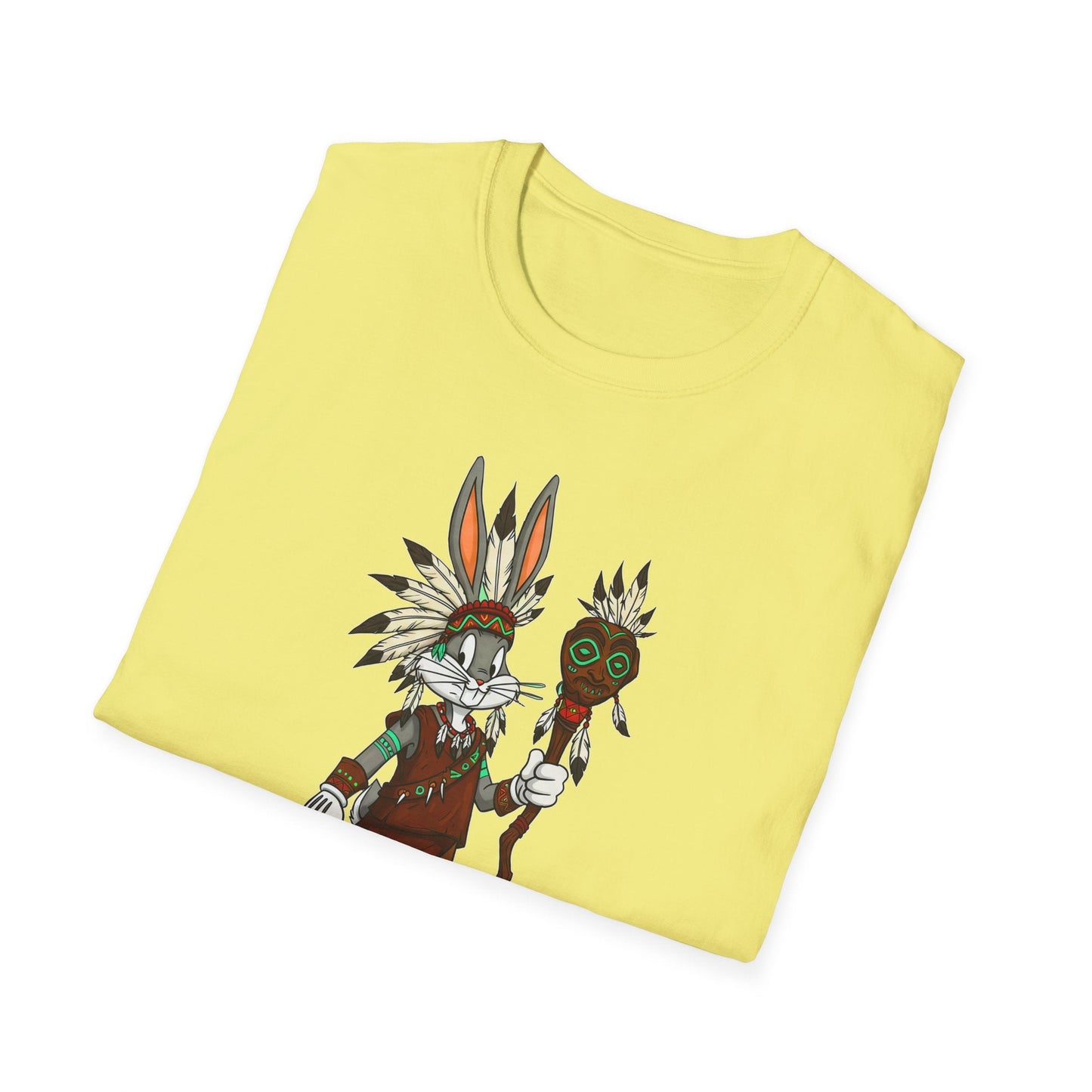 Bugs Bunny T Shirt Unisex Cartoon Character Design Gildan Softstyle 64000 Tee All Sizes