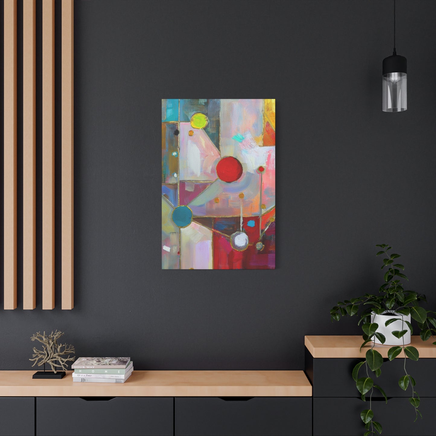 Abstract Oil Painting Print Canvas 20x24,20x30,24x30 24x32,24x36,30x40 32x48,36x48,40x60 Pine-Wood Inner Frame ABS-175