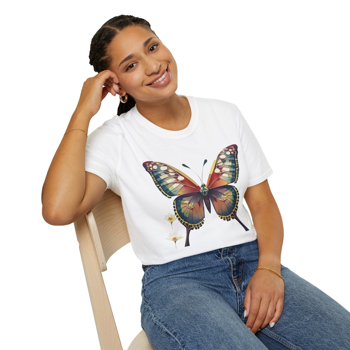 Unisex Butterfly Monarch Shirt Softstyle Tee Gildan 64000 Short Sleeve For Everyday Comfort
