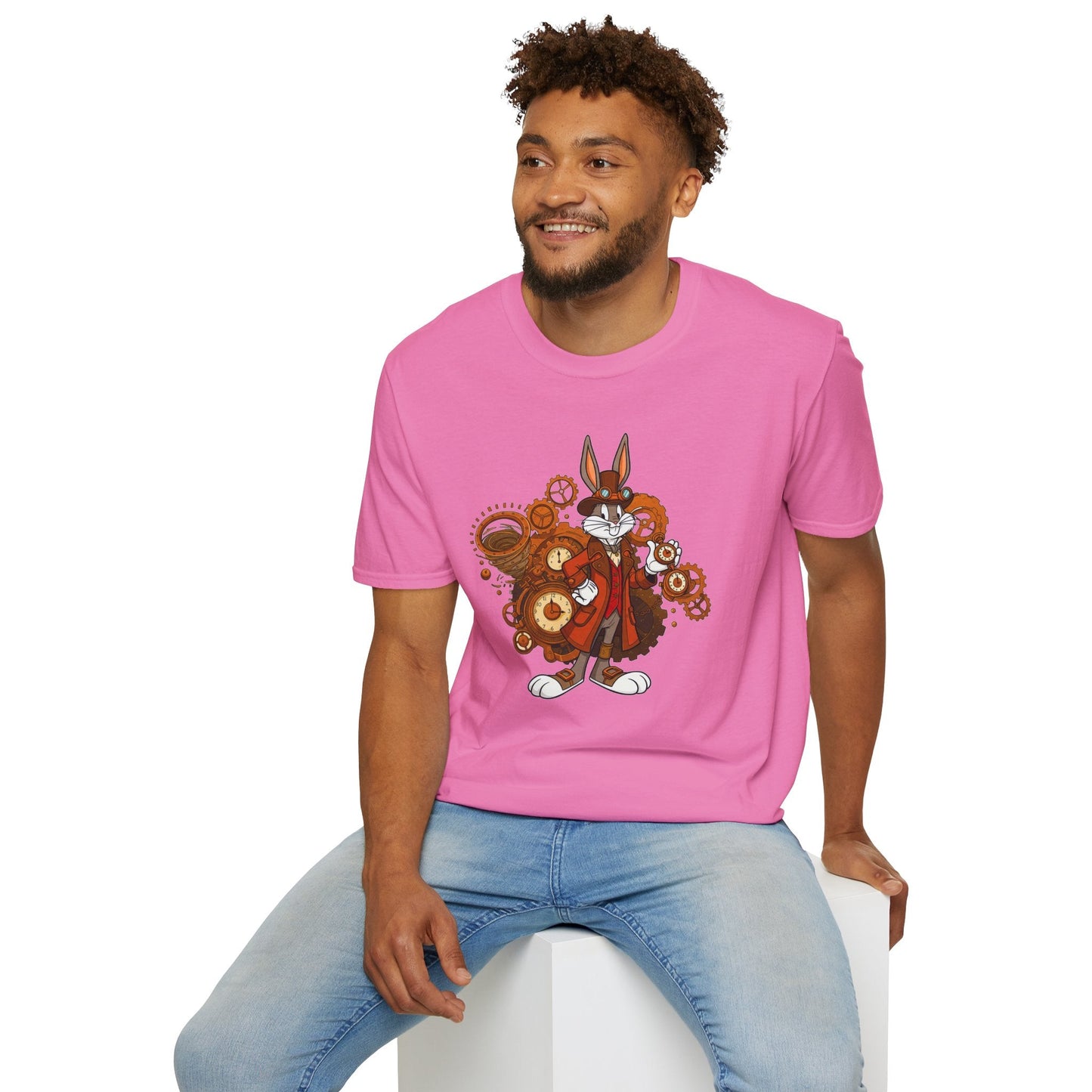 Bugs Bunny T Shirt Cartoon Tee Unisex Softstyle 100 Percent Cotton Gildan 64000 Tee