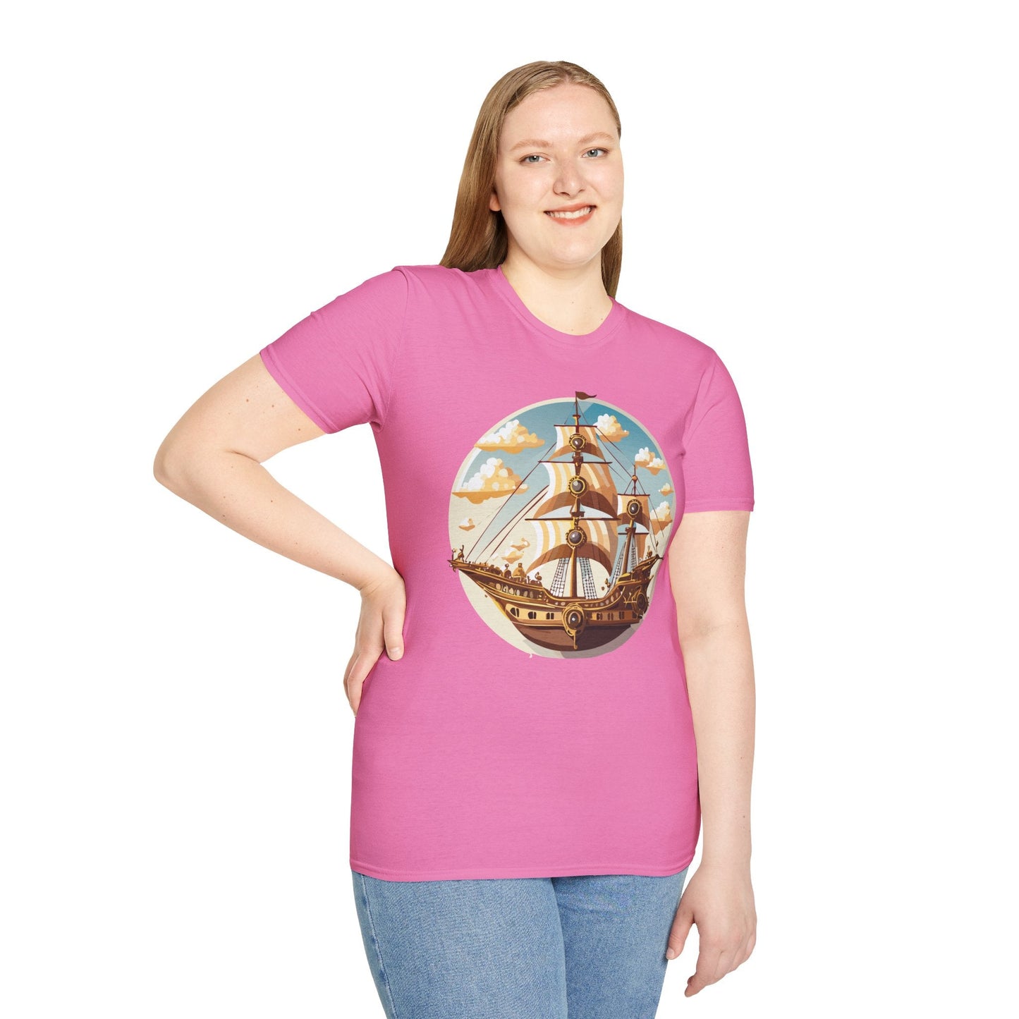 Ship T Shirt Frigate T Shirt Vessel Tee Gildan Softstyle 64000 Unisex Cotton Comfort