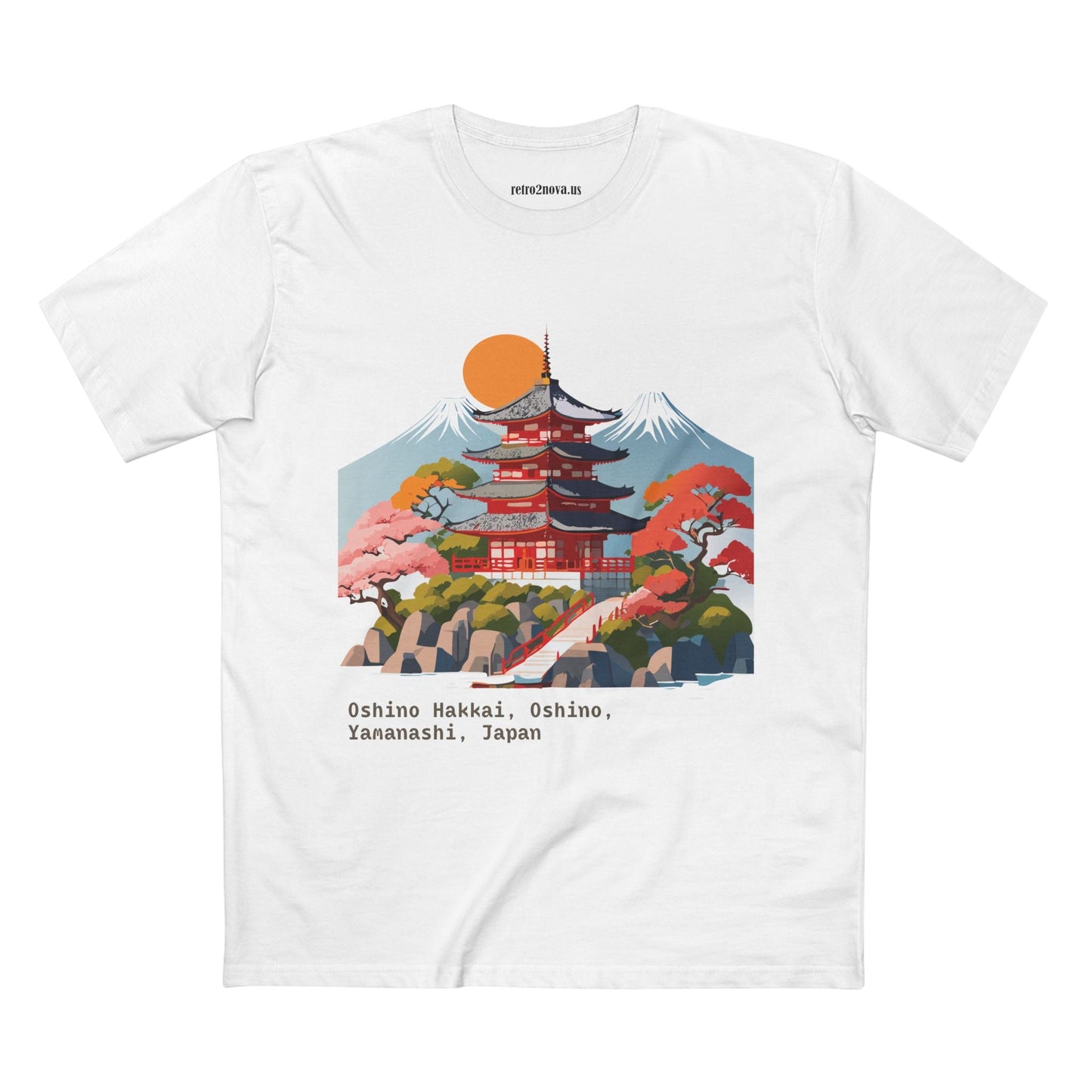 Retro2Nova Unisex Cotton Art Tee Travel Shirt Japan Shirt Style Discover Everyday Comfort