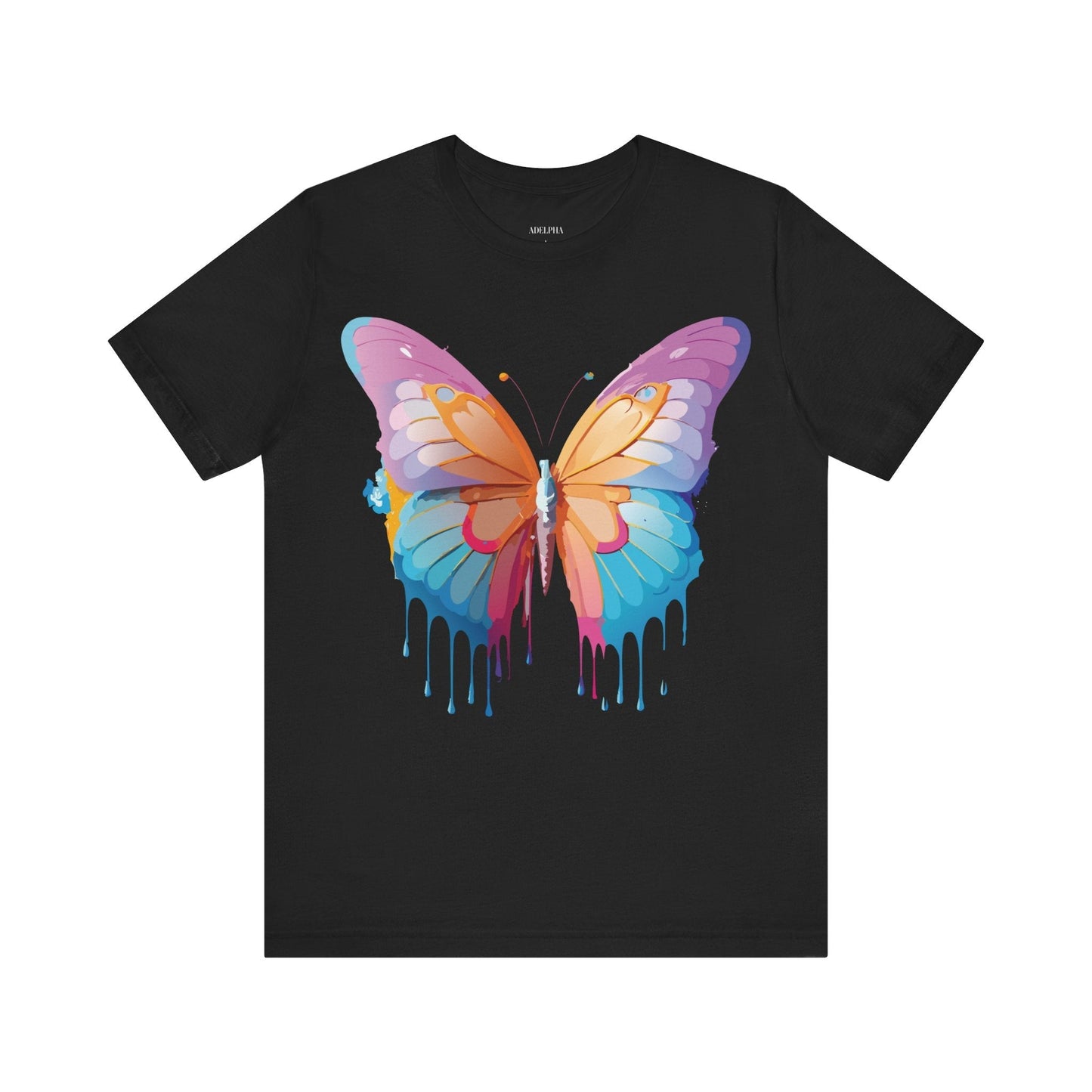Butterfly Graphic Unisex 100 Cotton Lightweight Vintage Design Jersey Tee 90