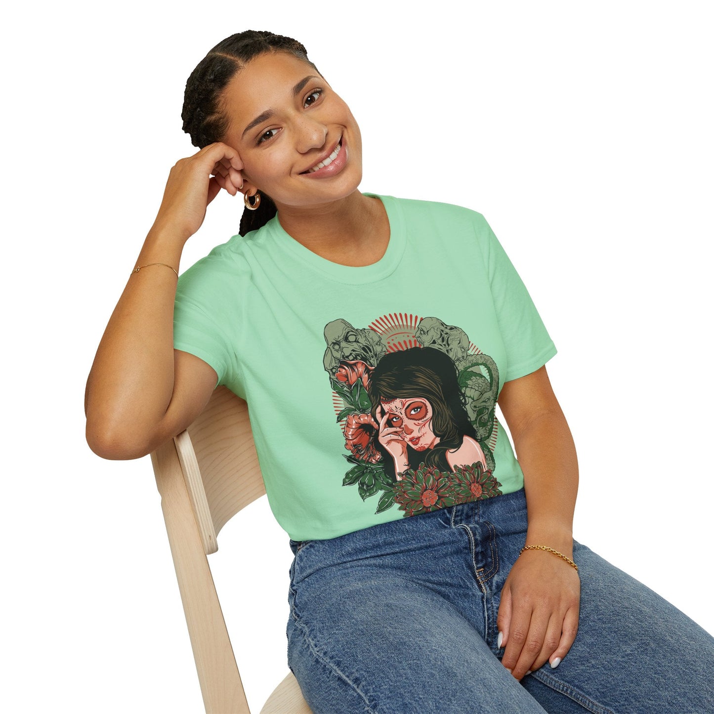 Art Design Graphic Tee Shirt Unisex Softstyle Cotton Art Shirt for Graphic Lovers