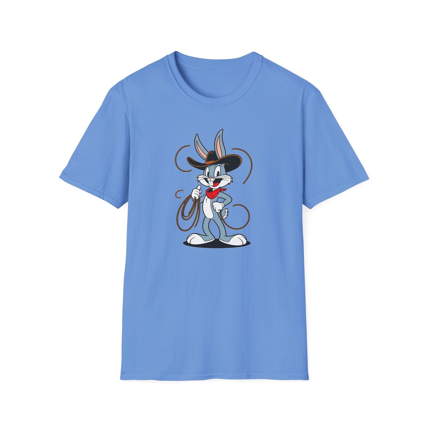 Bugs Bunny T Shirt Unisex Gildan Softstyle 64000 Cartoon Animation Tee With Art Design Artwork