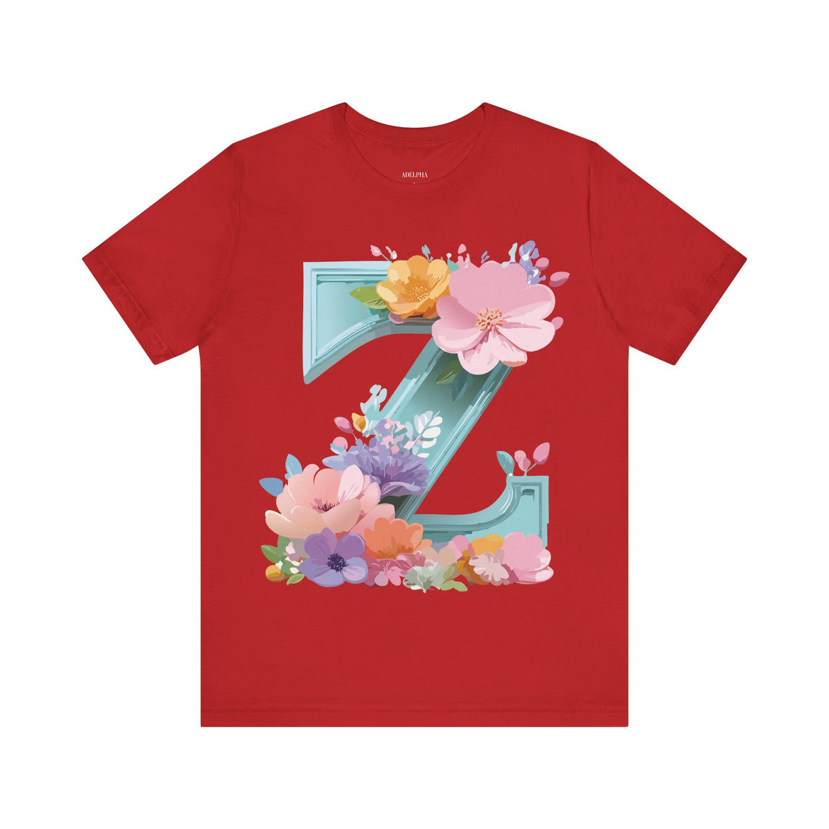 Letter Z Graphic Unisex Cotton Bella+Canvas Tee with Art Letter Design
