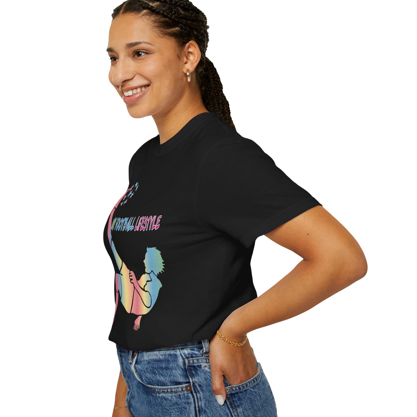 Unisex T-shirt with sports art design