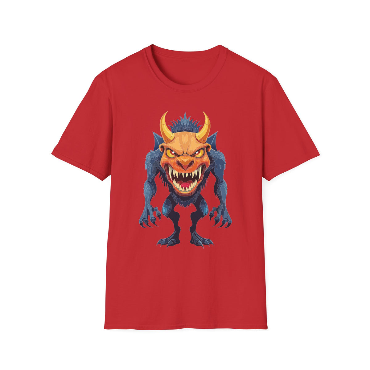 Demon Monster Graphic T-Shirt Cartoon Graphic Tee Unisex 100 Cotton Gildan T-Shirt
