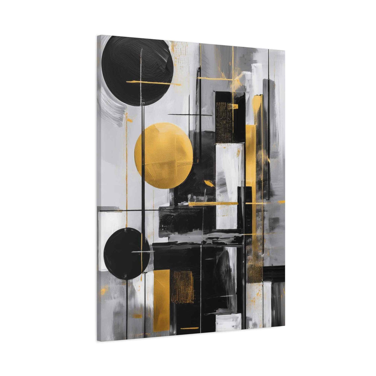 Black Abstract Painting Print Canvas 20x24,20x30,24x30, 24x32,24x36,30x40, 32x48,36x48,40x60 Pine-Wood Inner Frame ABS-21