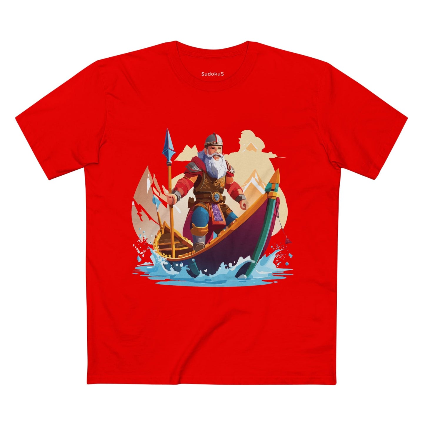 Viking Graphic Unisex 100 Cotton Staple Tee 6
