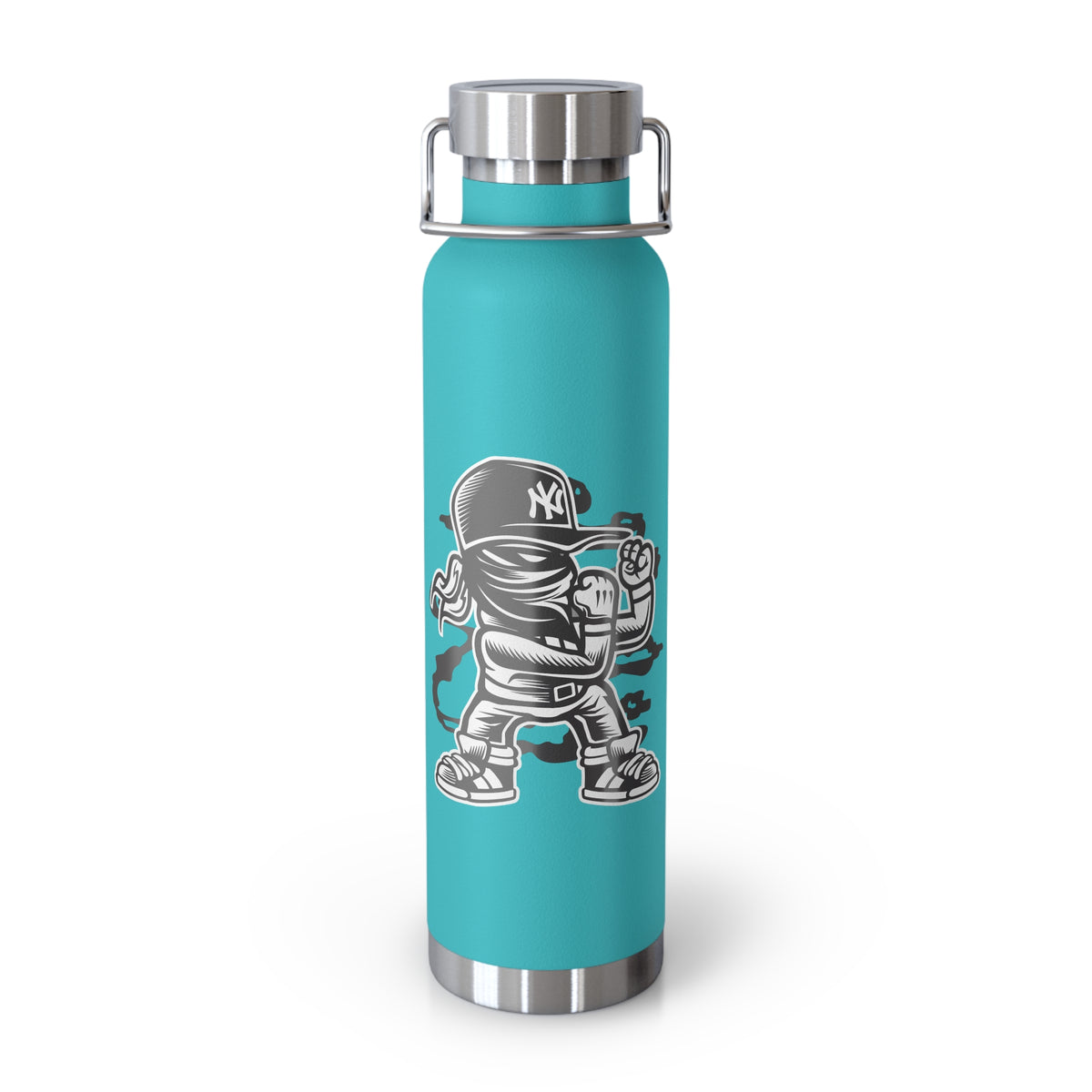 22oz Copper Insulated Water Bottle with Cartoon Design - CV20
