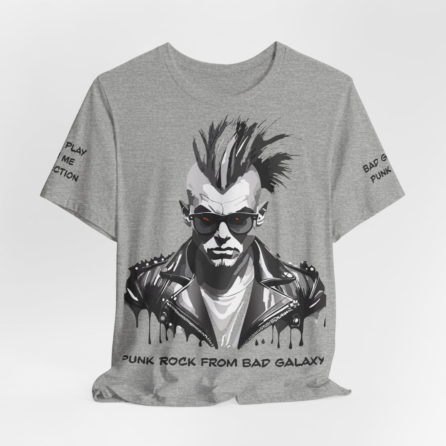 Punk Rocker Graphic Design Unisex Cotton Tee 4