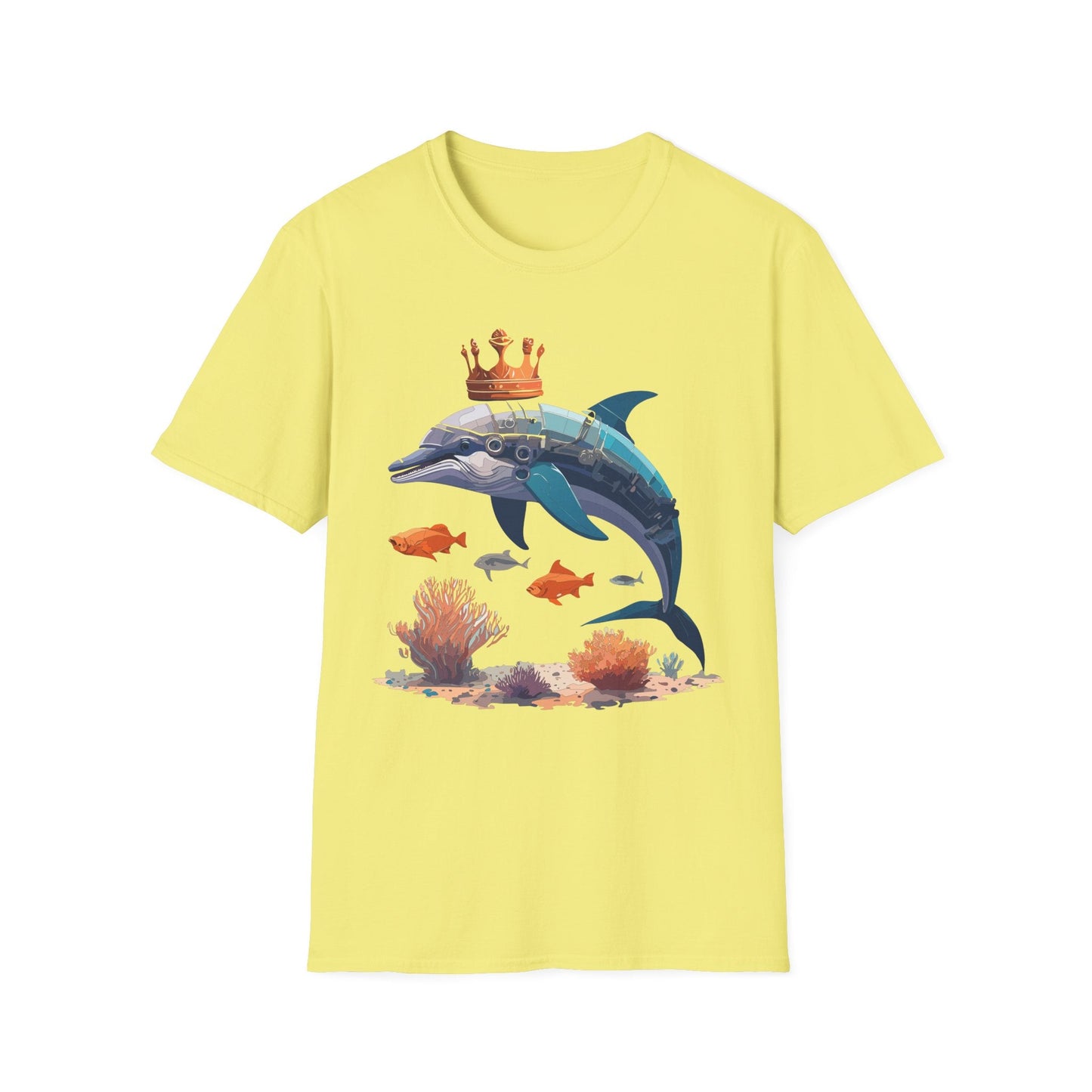 Dolphin Shirt Unisex Softstyle Short Sleeve Tee Gildan 64000 100 Percent Ring Spun Cotton