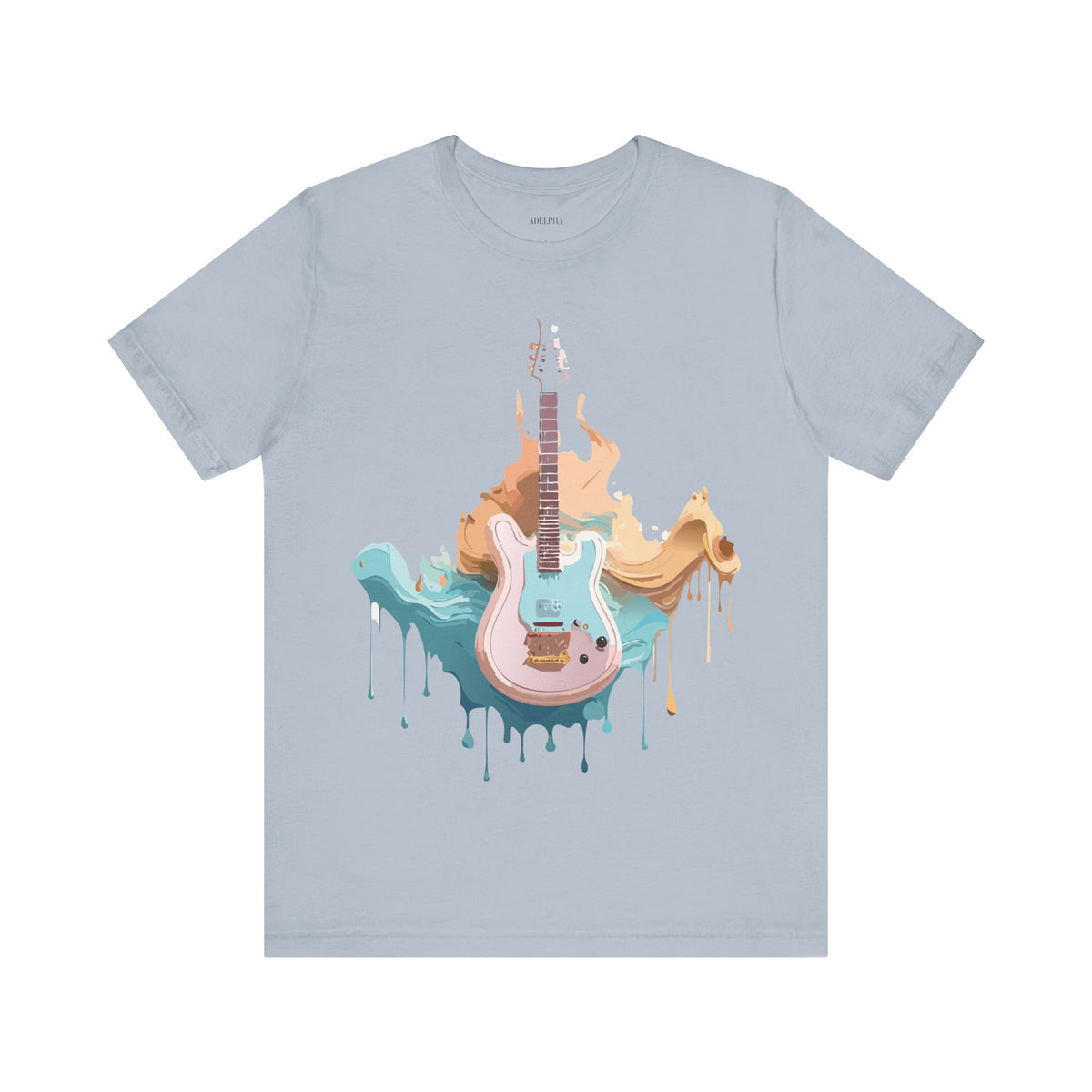 Music Graphic Unisex Cotton Bella+Canvas Tee with Art Design m134