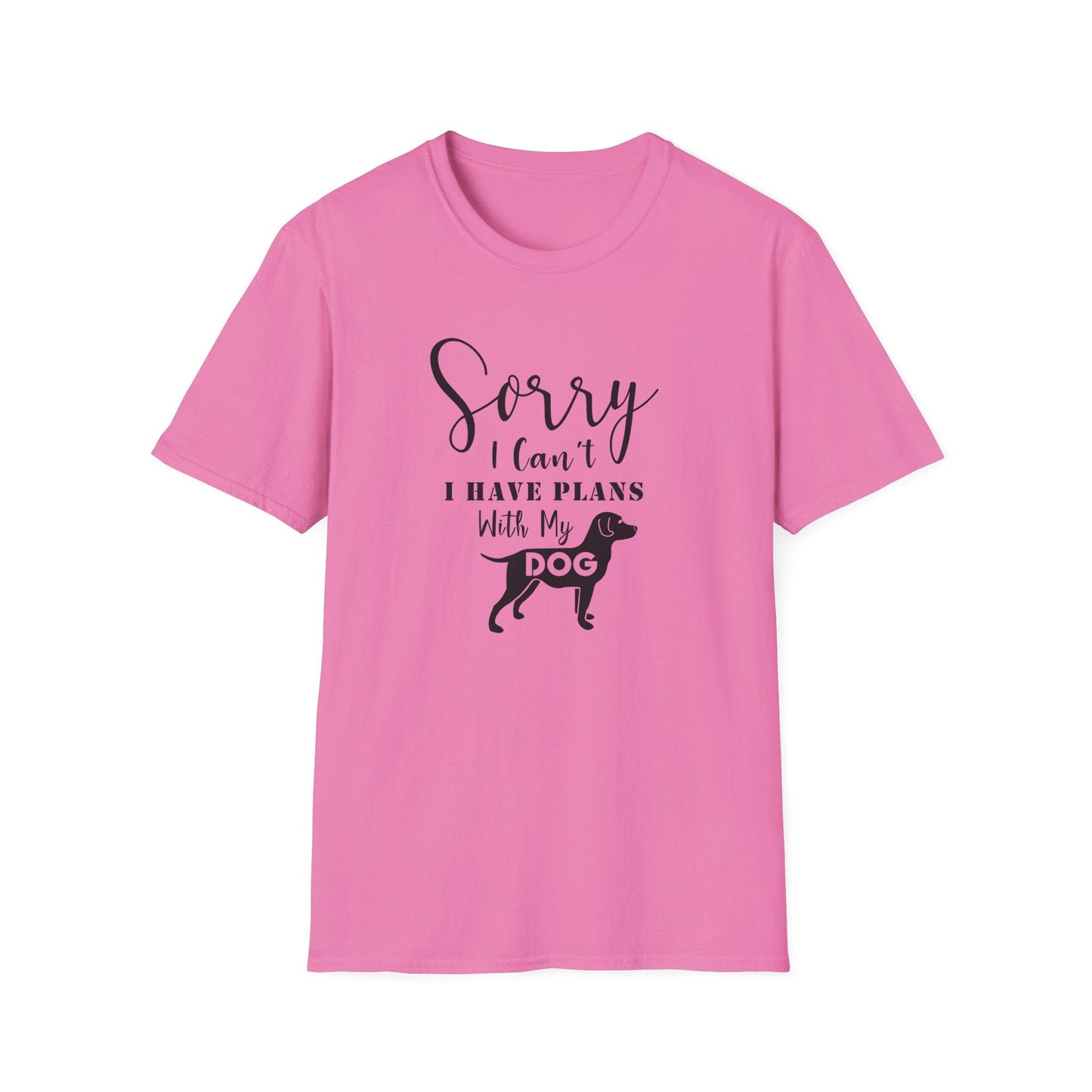 Dog Slogan T Shirts Unisex Softstyle Tee With Funny Quotes Art Design 100 Percent Ring Spun Cotton